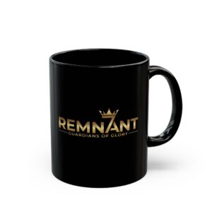 Remnant Guardians of Glory Black Mug – Gold Logo Coffee Cup (11oz & 15oz)