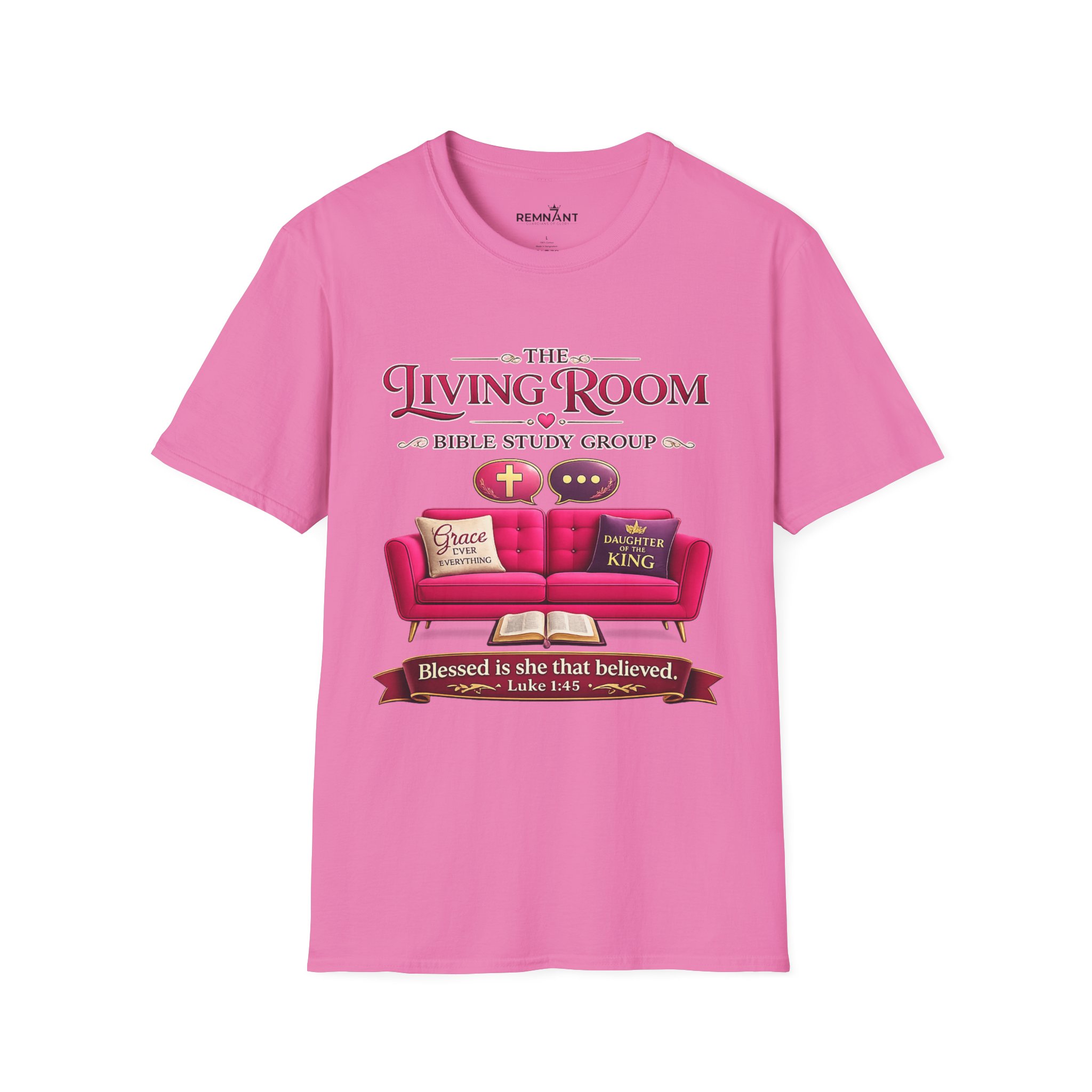 SHE BELIEVED - Living Room Bible Study Group T-Shirt - Image 76