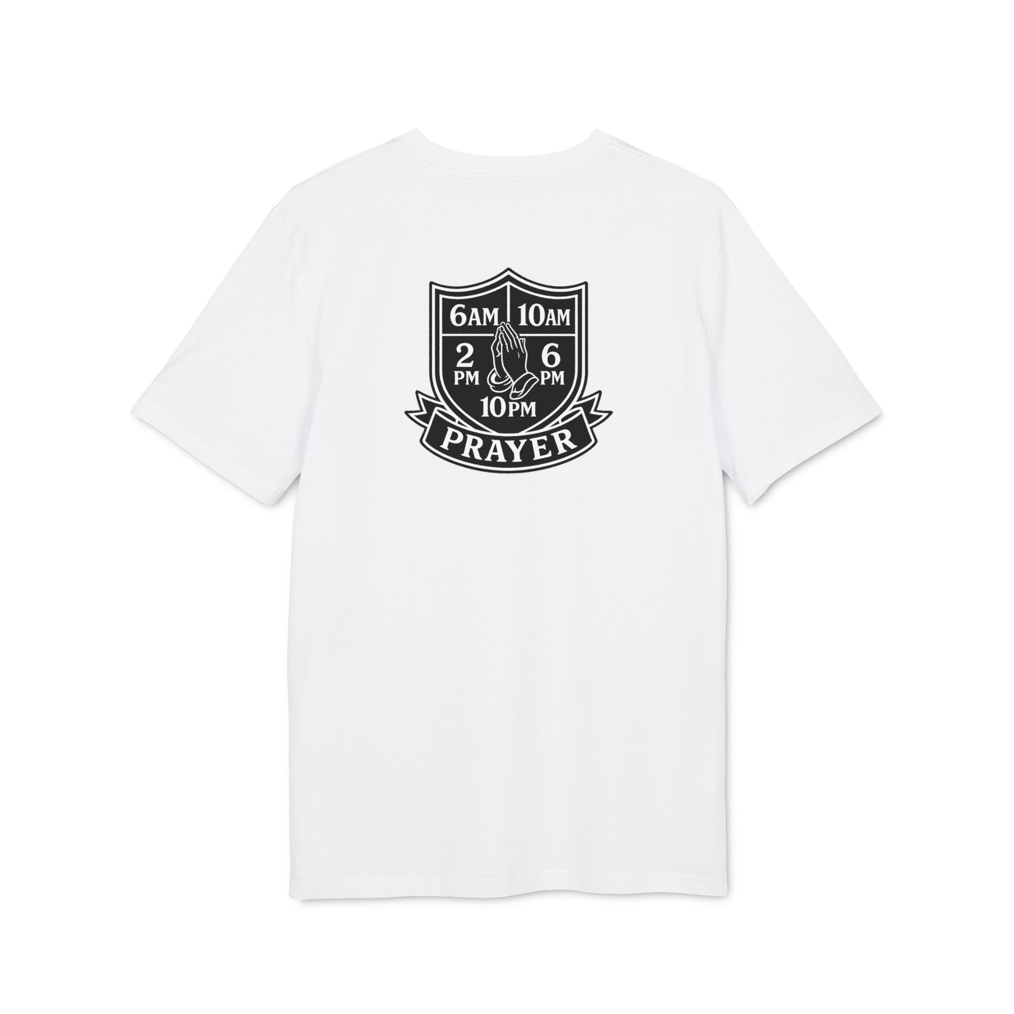 Prayer Times T-Shirt — Prayer Shield Design (6AM, 10AM, 2PM, 6PM, 10PM) - Image 2