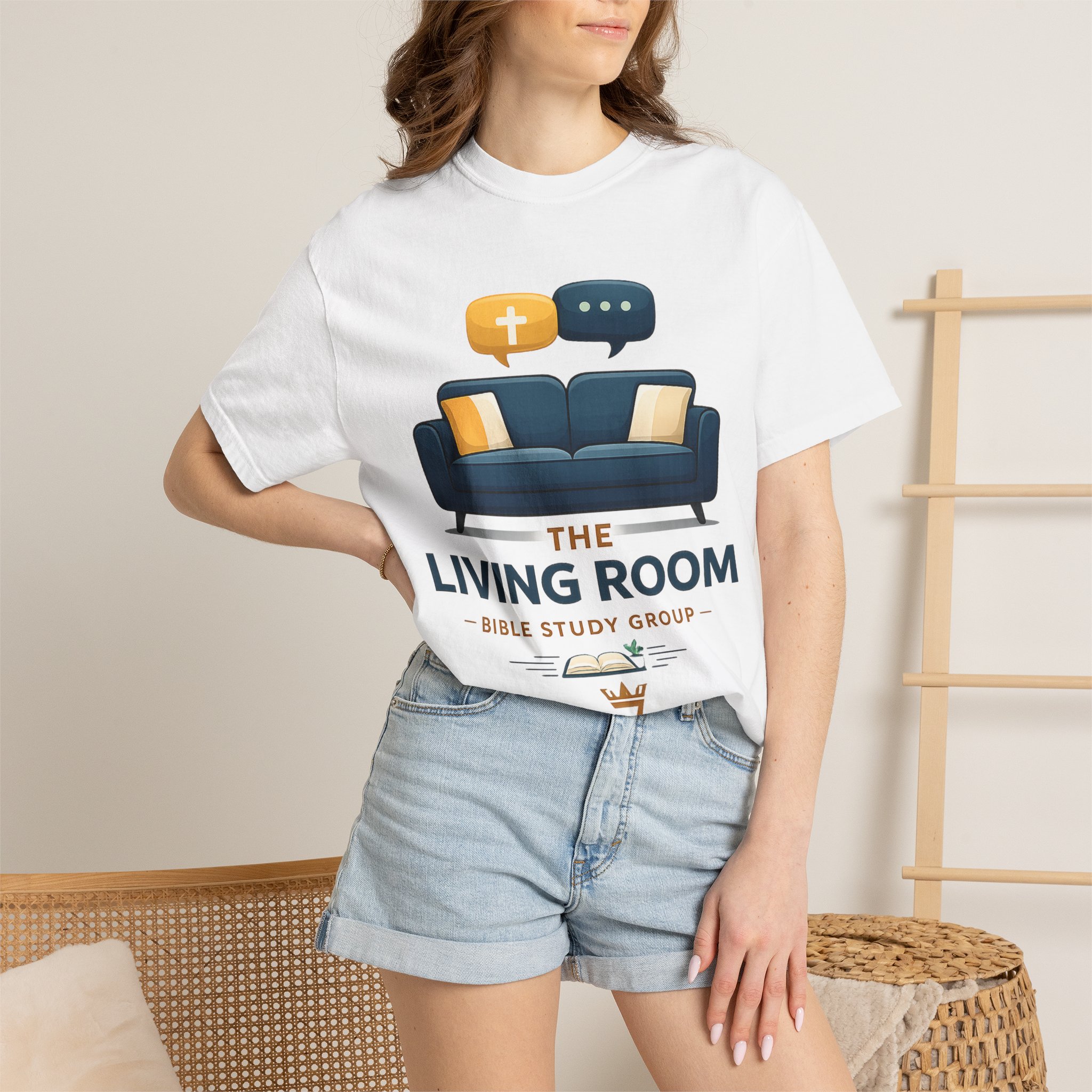 Bible Study T‑Shirt — The Living Room Group Tee (Remnant) - Image 4