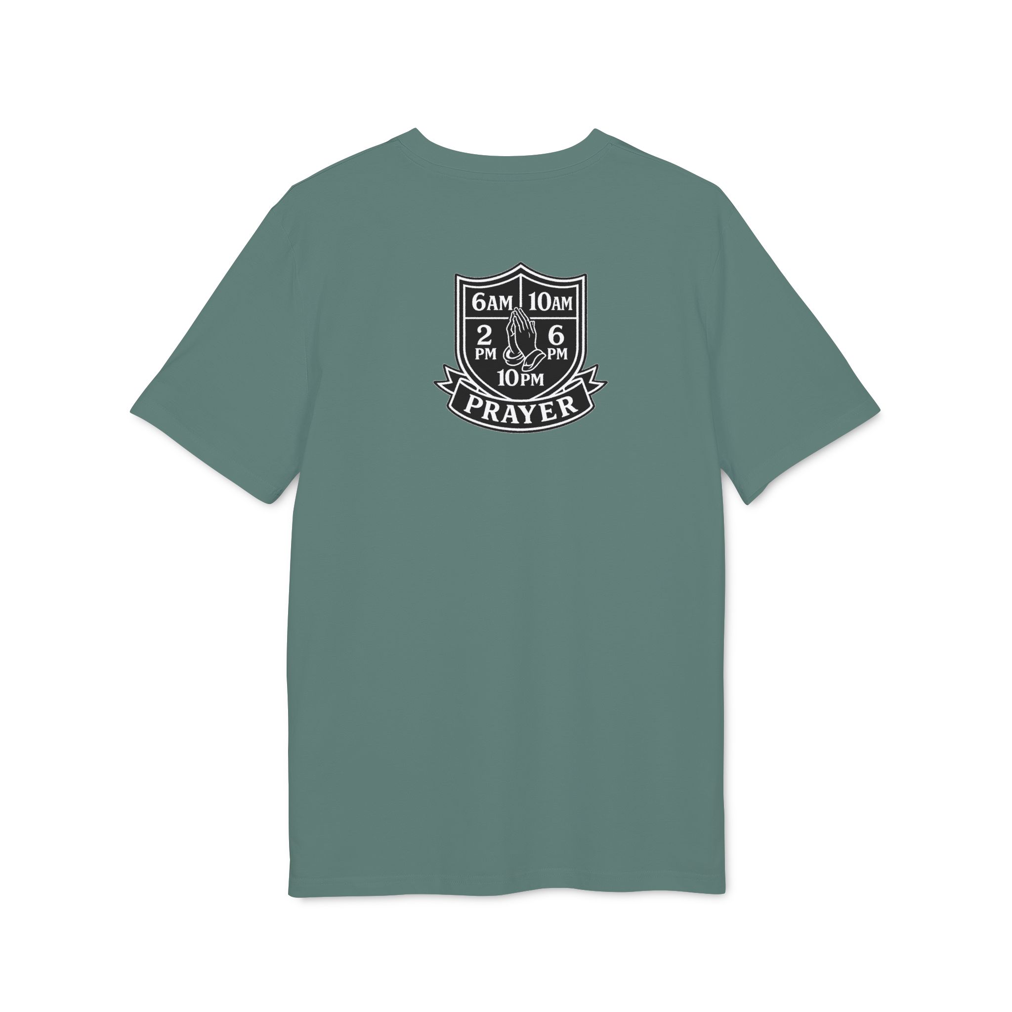 Remnant Prayer Times T-Shirt — Prayer Shield Design (6AM, 10AM, 2PM, 6PM, 10PM) - Image 2