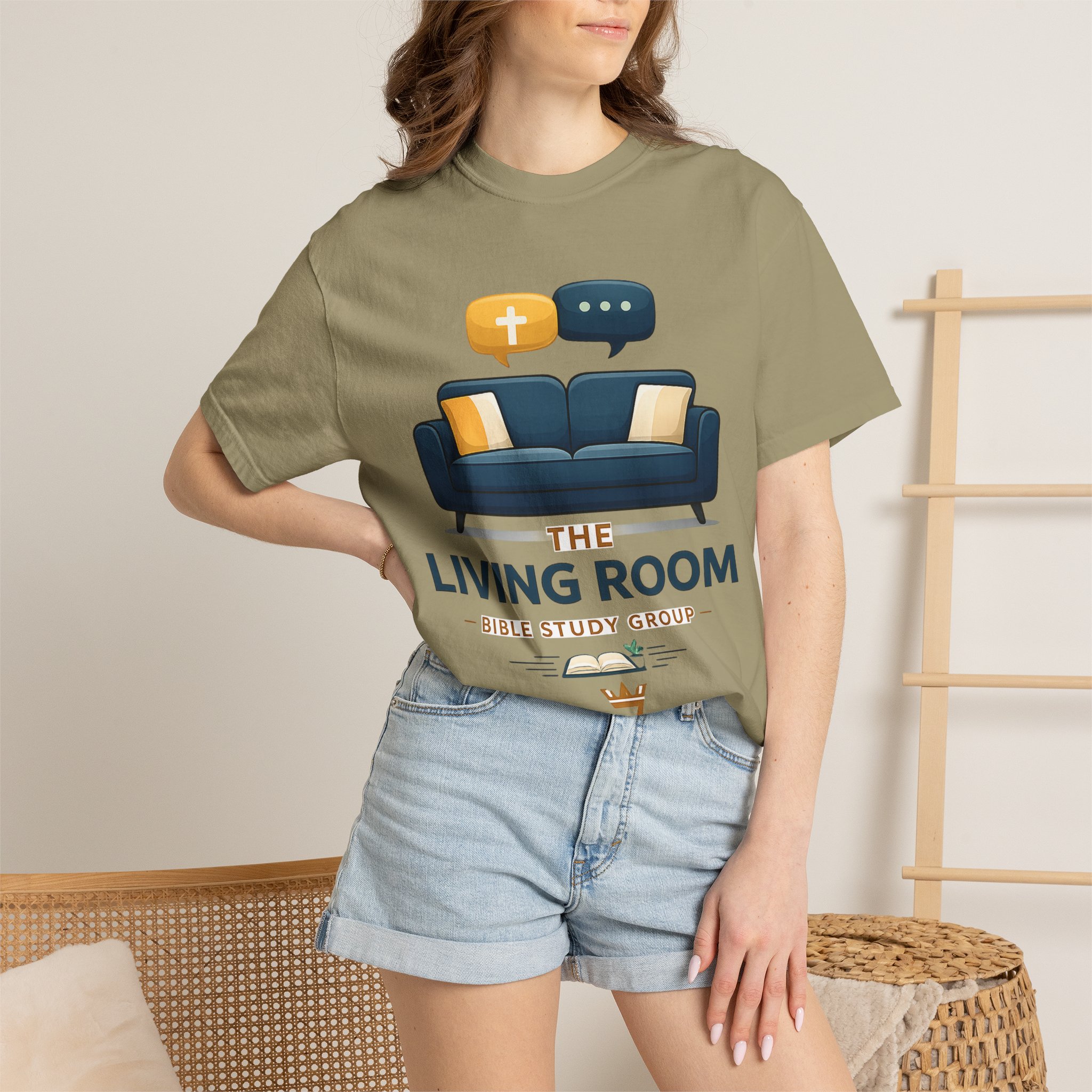 Bible Study T‑Shirt — The Living Room Group Tee (Remnant) - Image 16