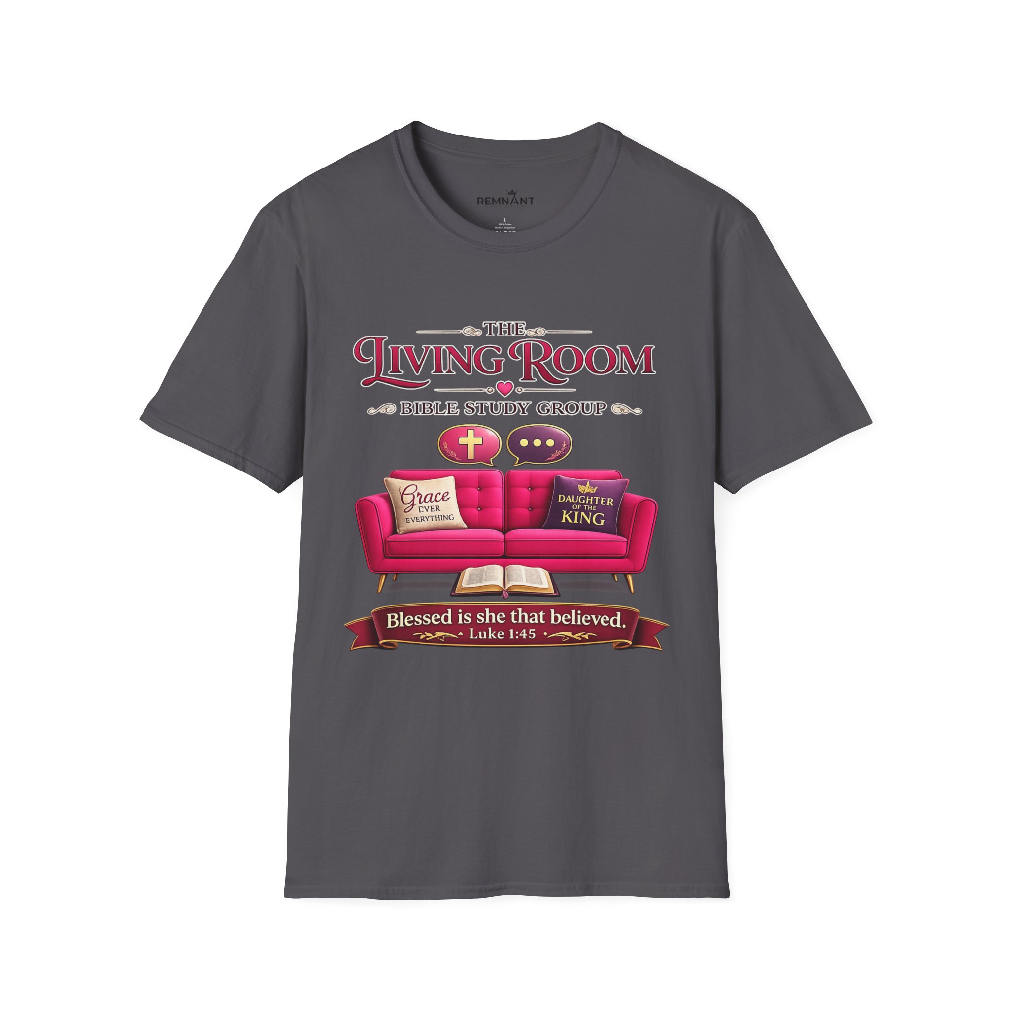 SHE BELIEVED - Living Room Bible Study Group T-Shirt - Image 53