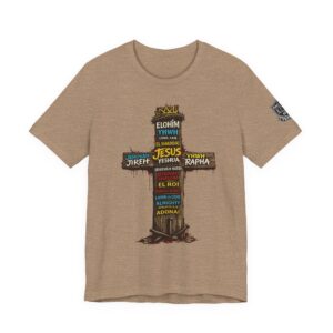 Christian Cross Tee — 'Remnant' Jesus Names Faith T-Shirt