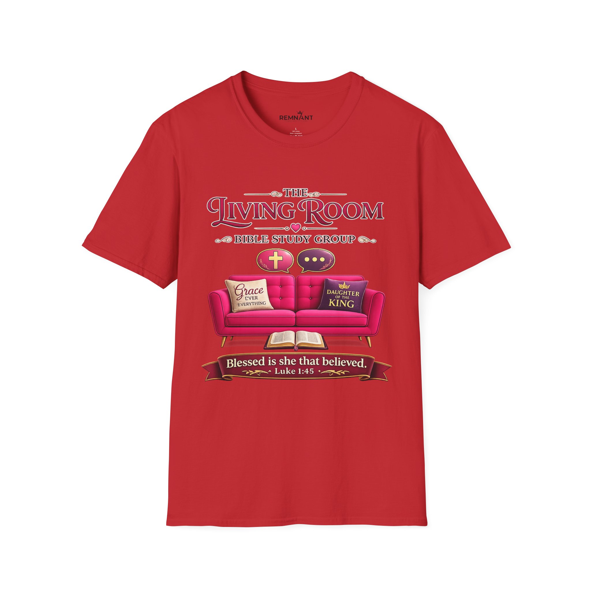 SHE BELIEVED - Living Room Bible Study Group T-Shirt - Image 88