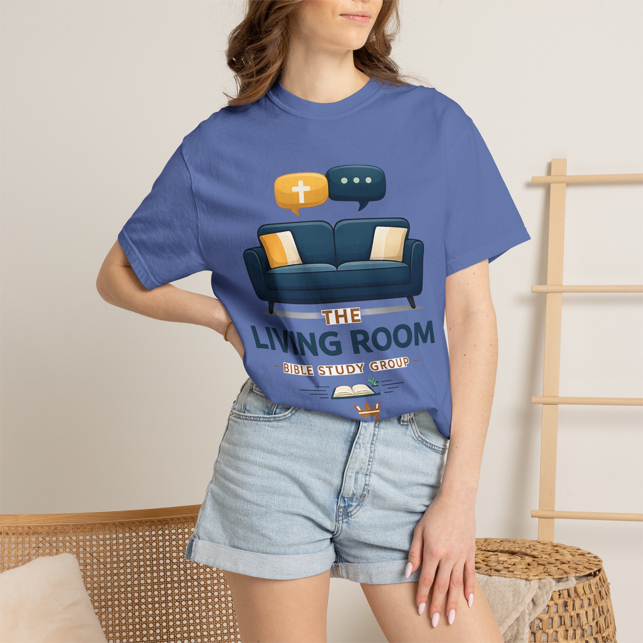 Bible Study T‑Shirt — The Living Room Group Tee (Remnant) - Image 40
