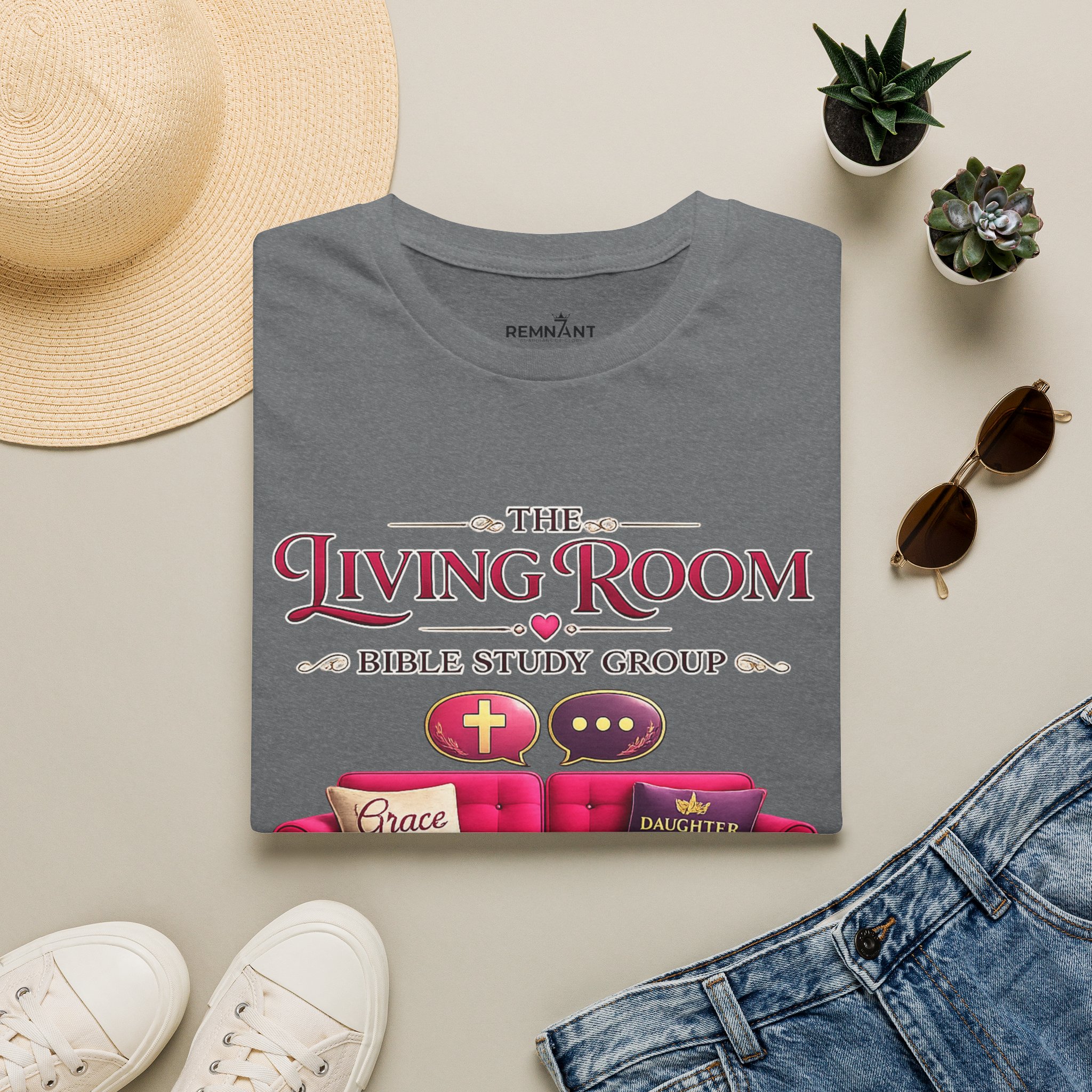 SHE BELIEVED - Living Room Bible Study Group T-Shirt - Image 32