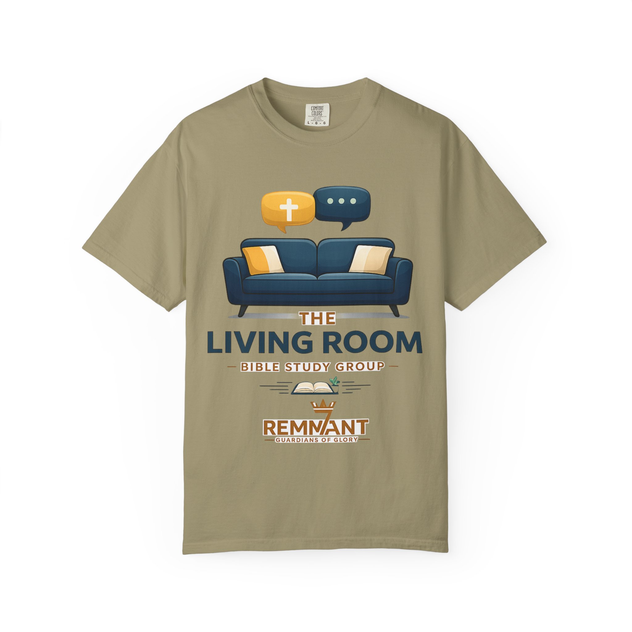 Bible Study T‑Shirt — The Living Room Group Tee (Remnant) - Image 13