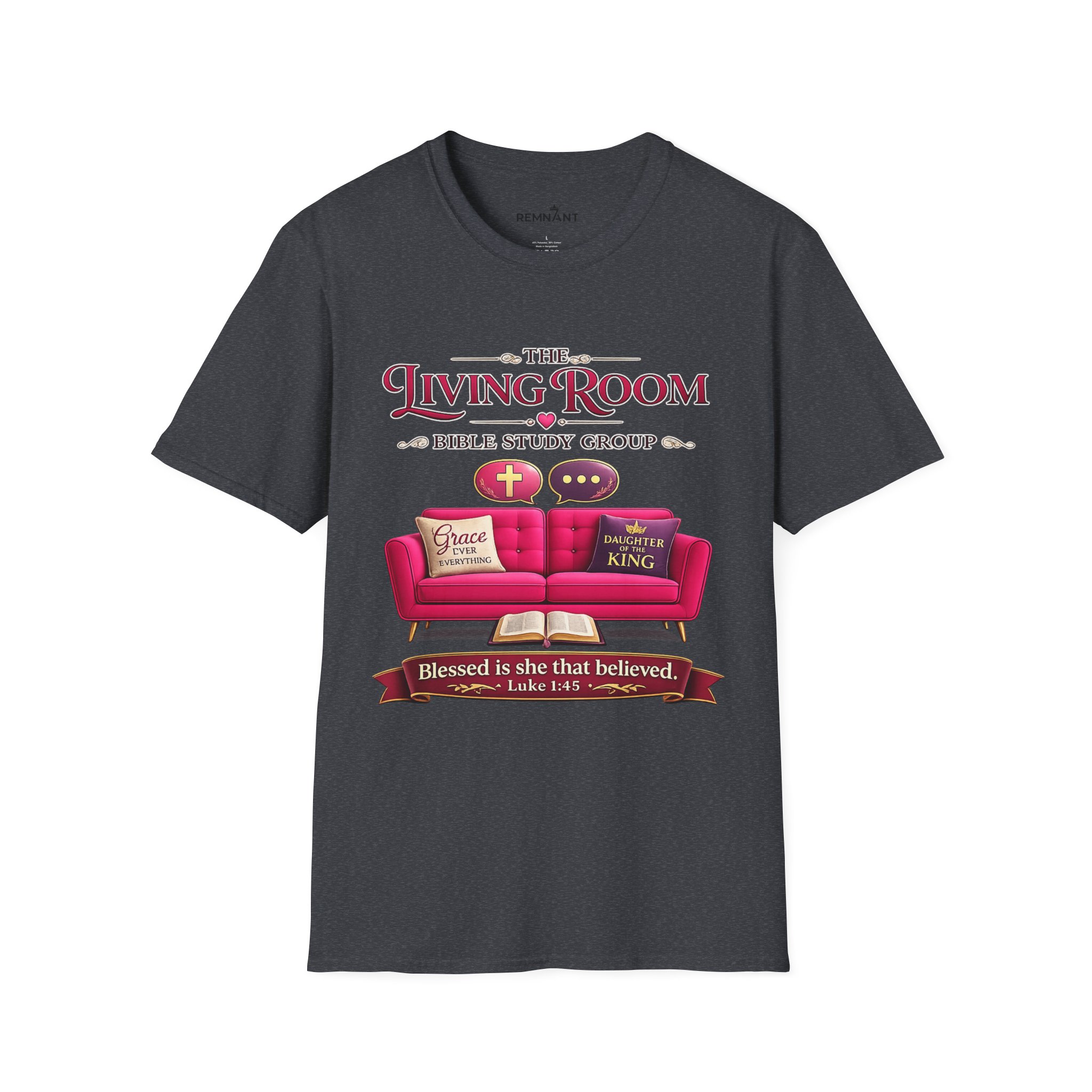 SHE BELIEVED - Living Room Bible Study Group T-Shirt - Image 60