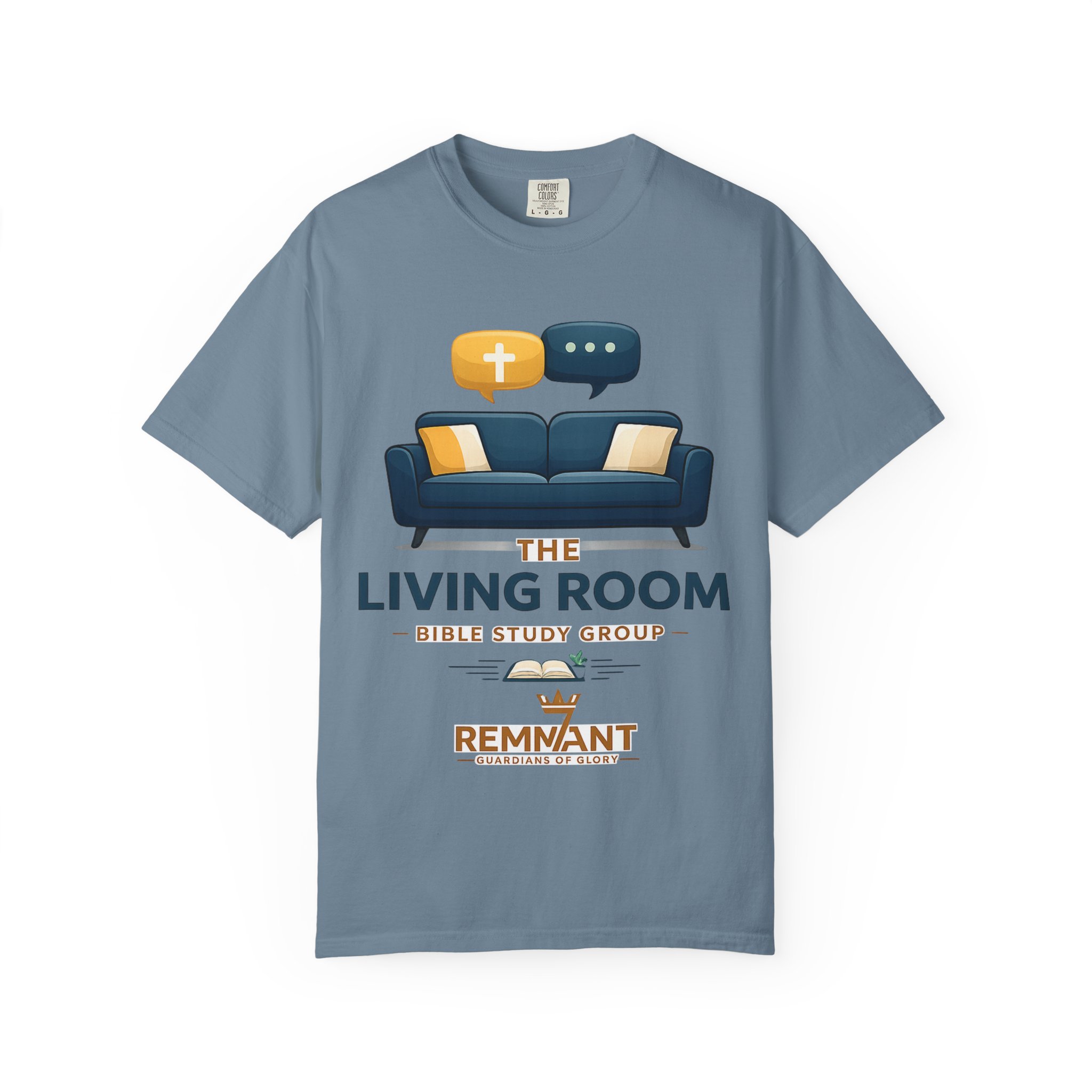 Bible Study T‑Shirt — The Living Room Group Tee (Remnant) - Image 41