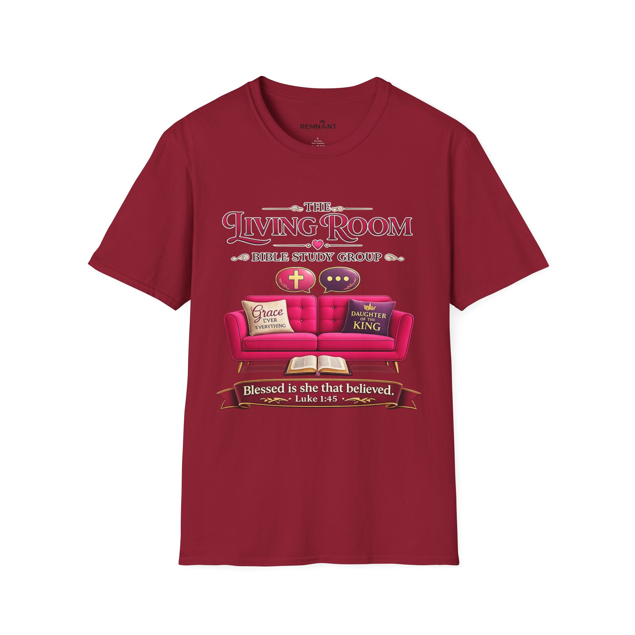 SHE BELIEVED - Living Room Bible Study Group T-Shirt - Image 101