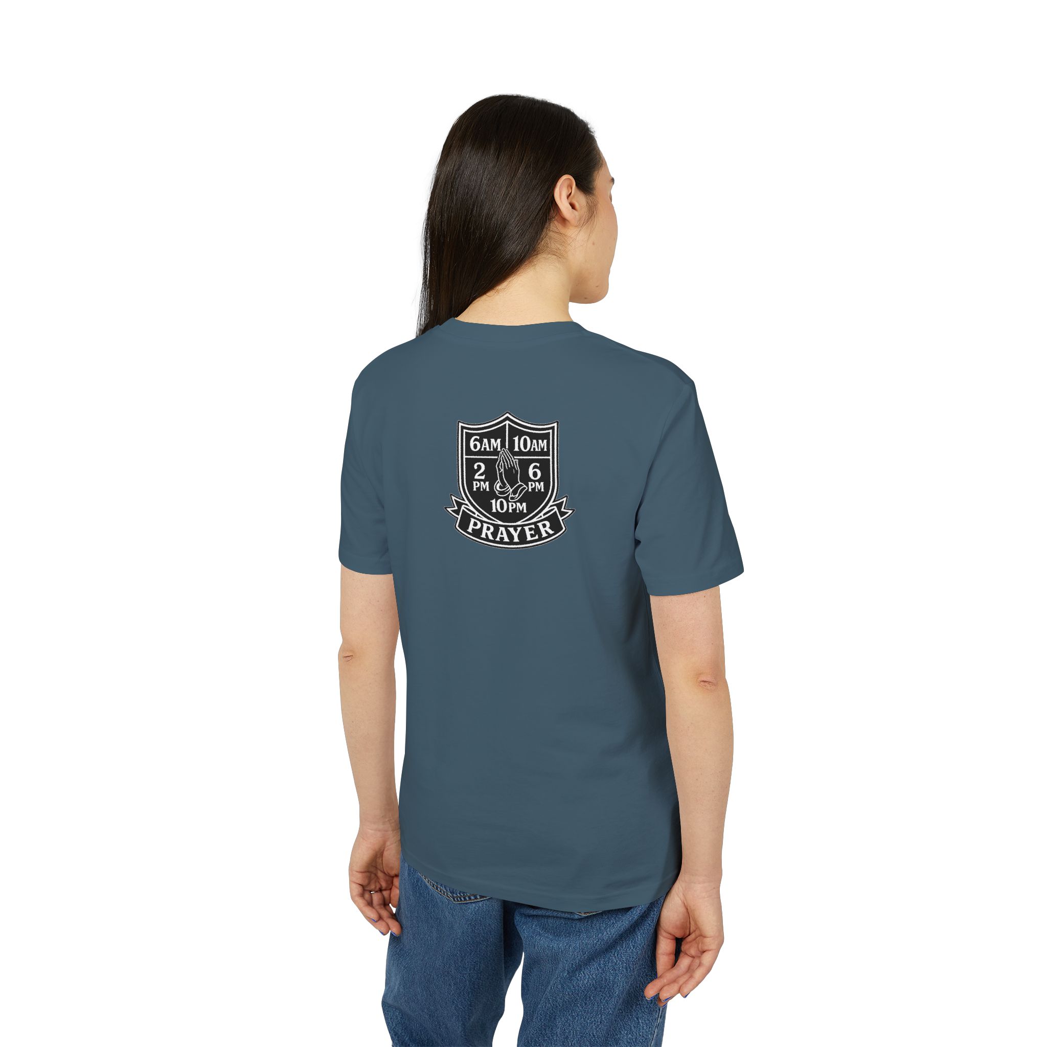 Remnant Prayer Times T-Shirt — Prayer Shield Design (6AM, 10AM, 2PM, 6PM, 10PM) - Image 8