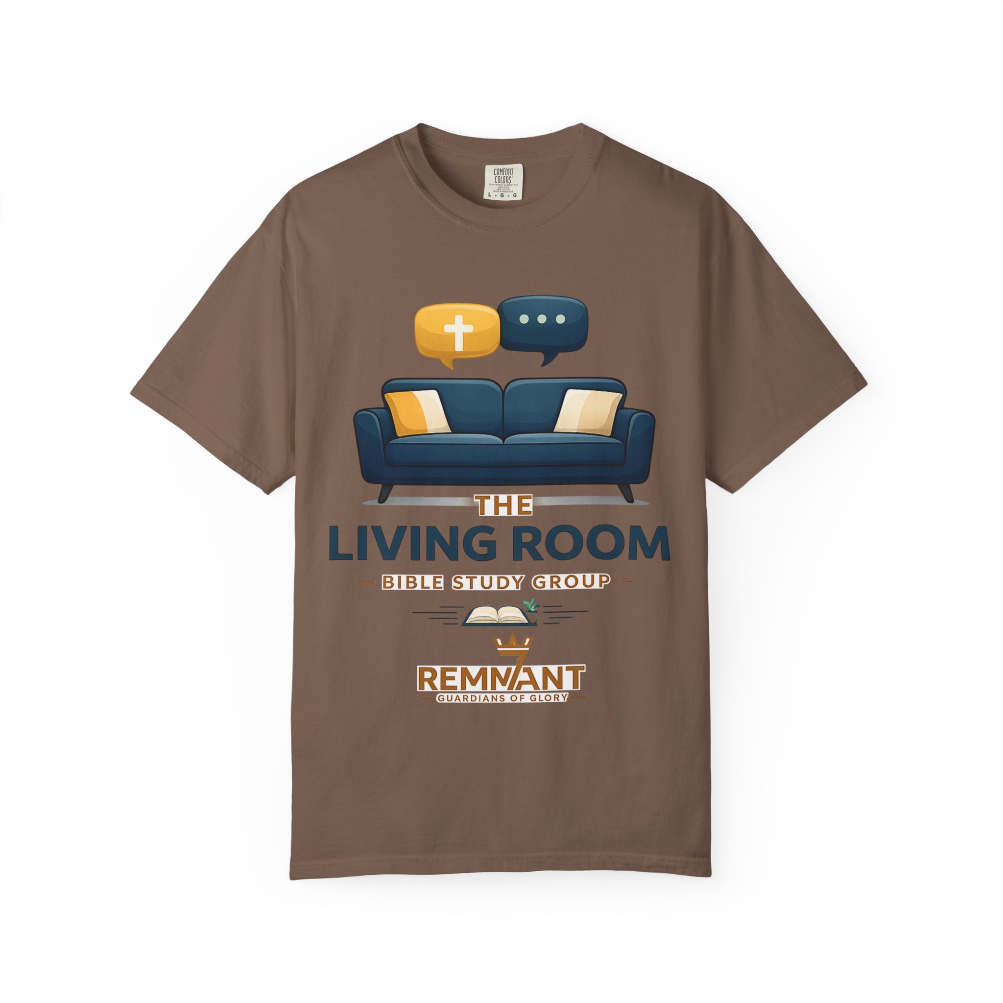 Bible Study T‑Shirt — The Living Room Group Tee (Remnant) - Image 17