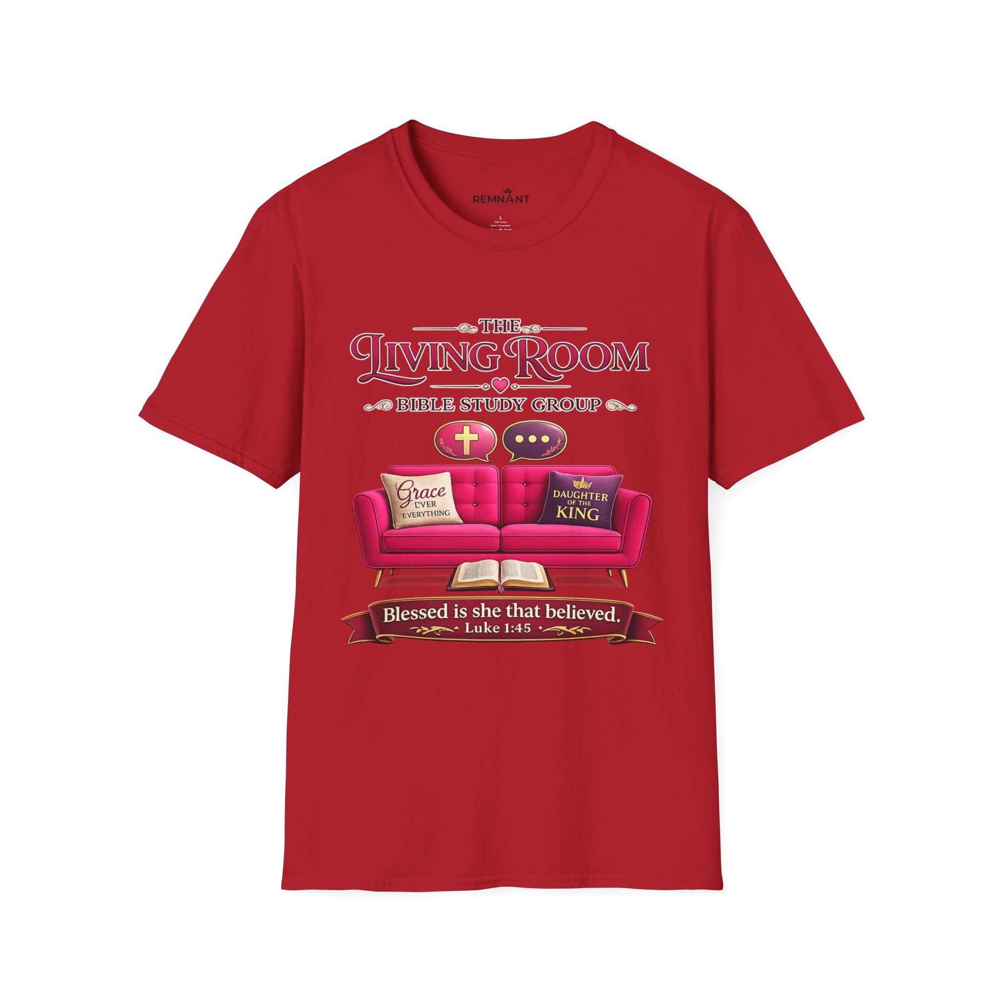 SHE BELIEVED - Living Room Bible Study Group T-Shirt - Image 95