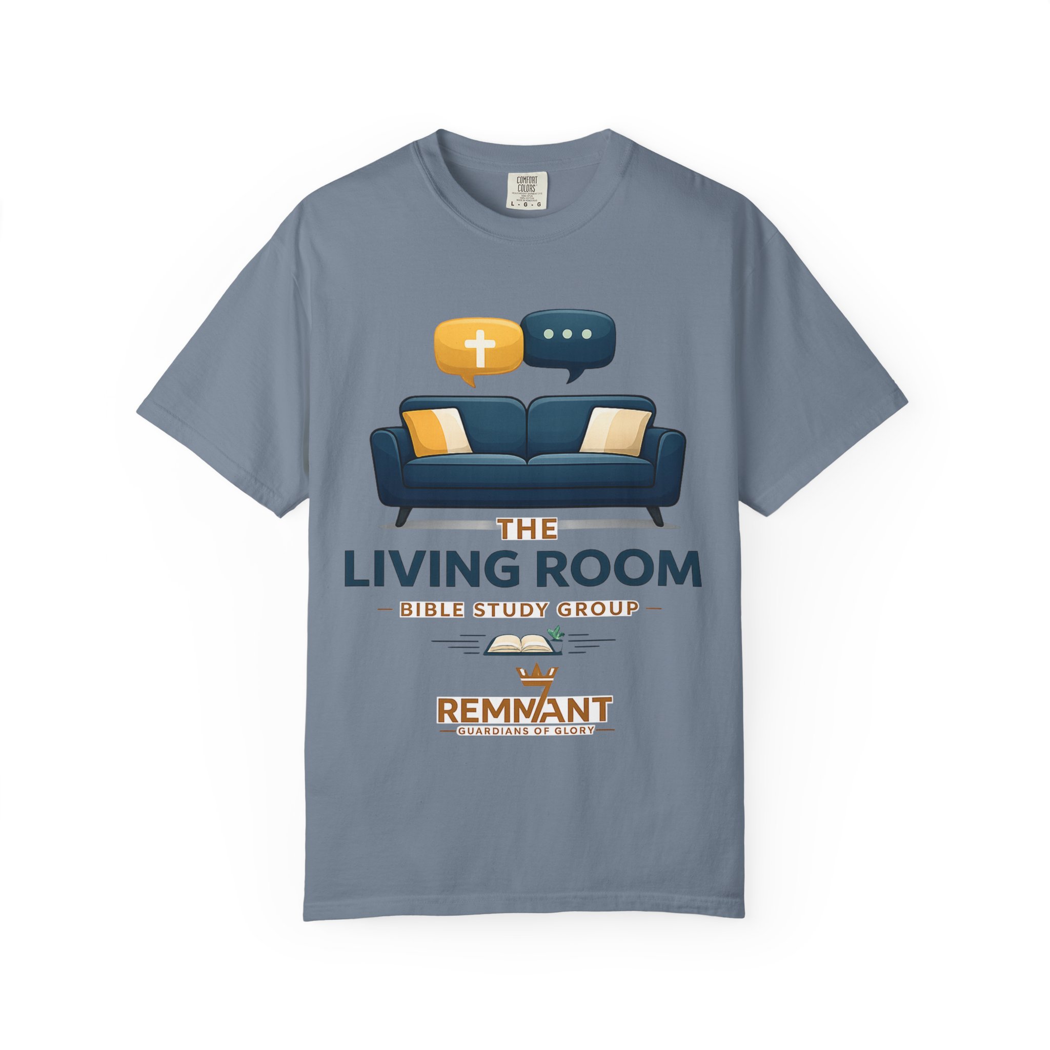 Bible Study T‑Shirt — The Living Room Group Tee (Remnant) - Image 33