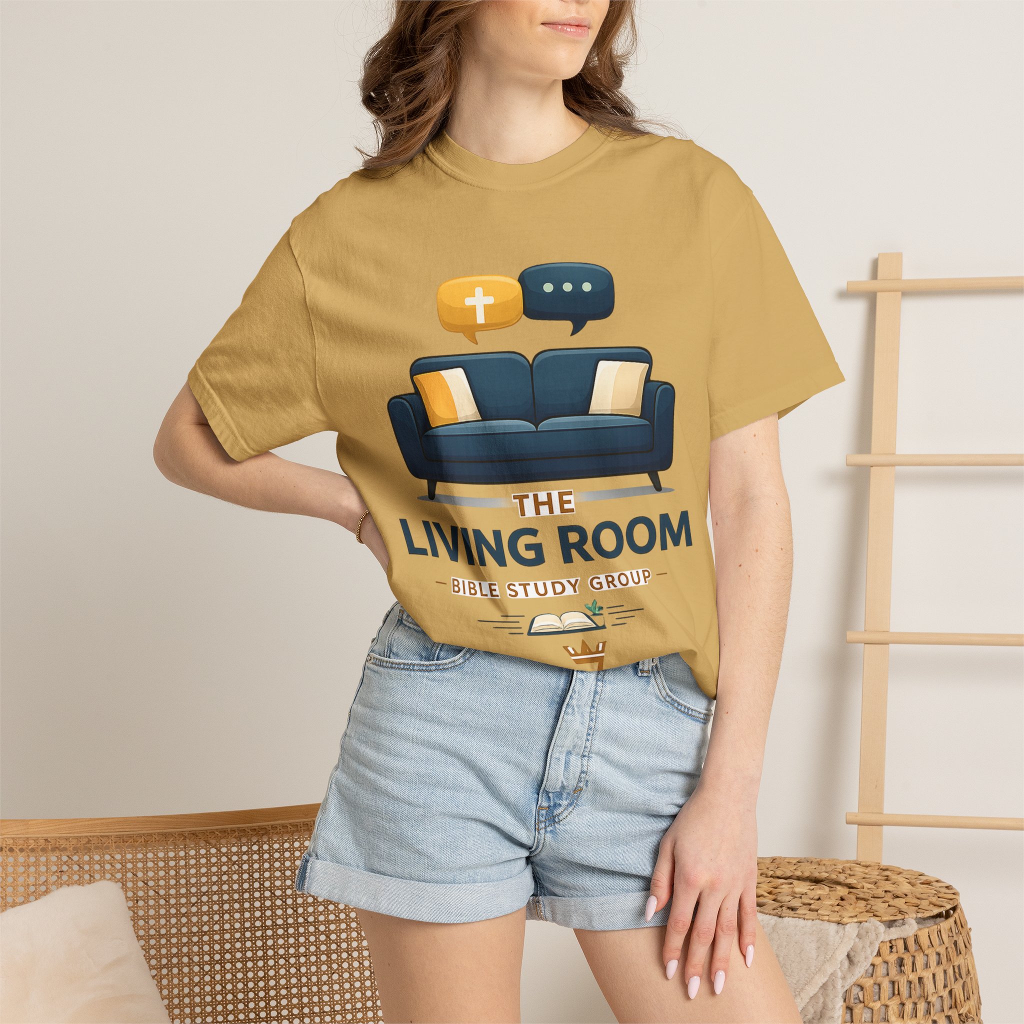 Bible Study T‑Shirt — The Living Room Group Tee (Remnant) - Image 12