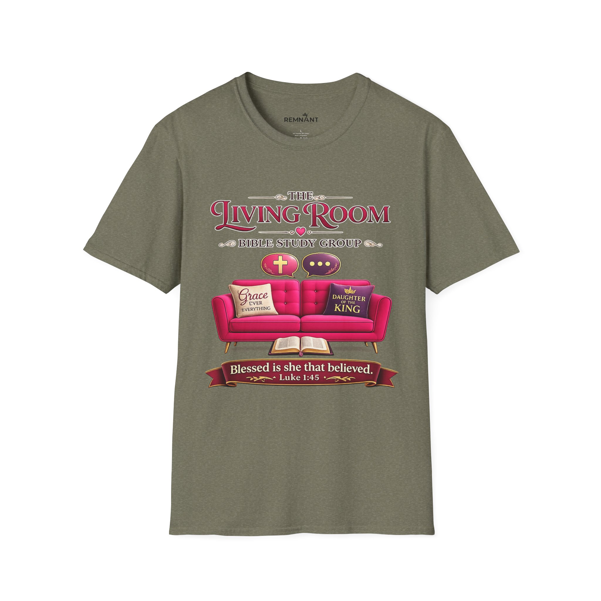 SHE BELIEVED - Living Room Bible Study Group T-Shirt - Image 30