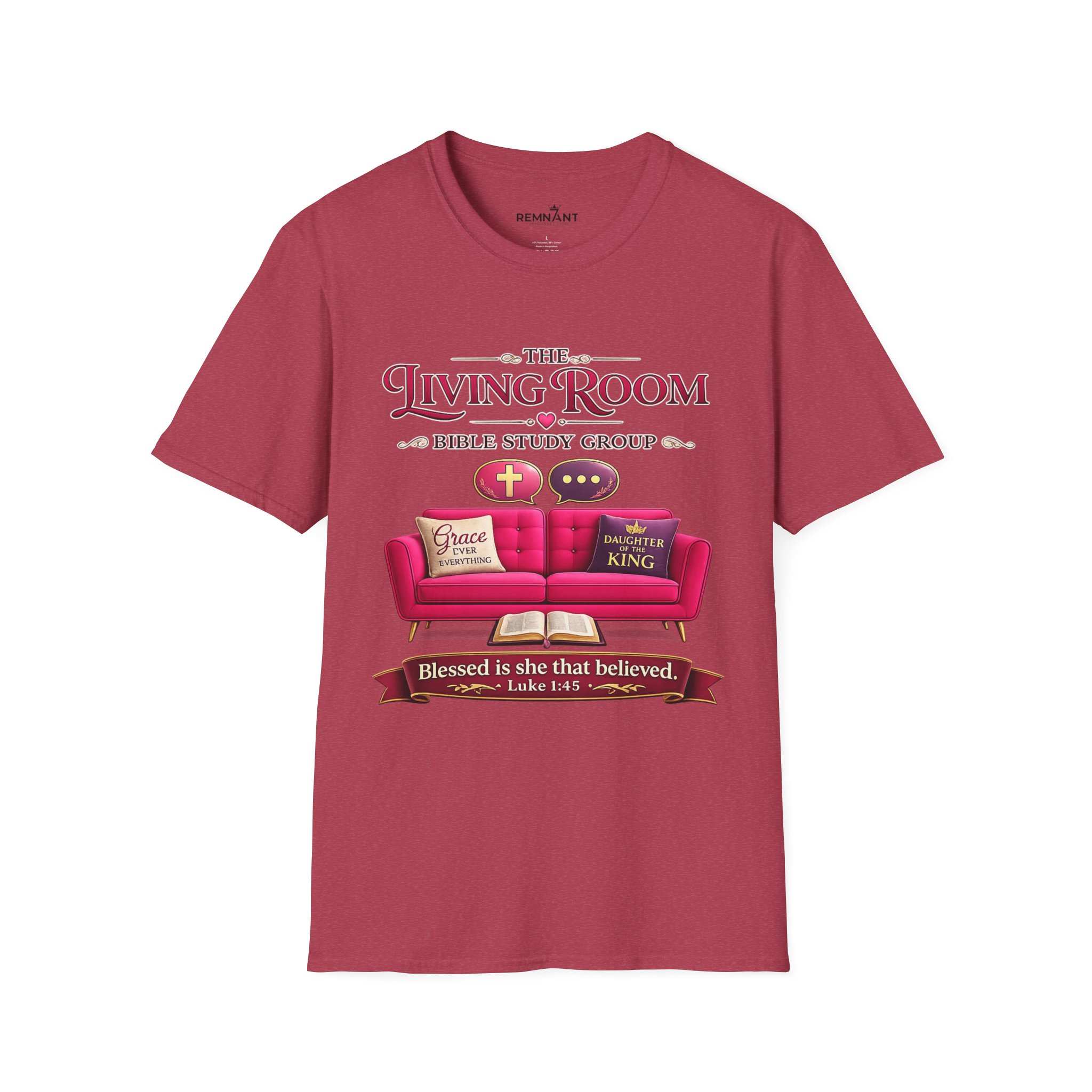 SHE BELIEVED - Living Room Bible Study Group T-Shirt - Image 98