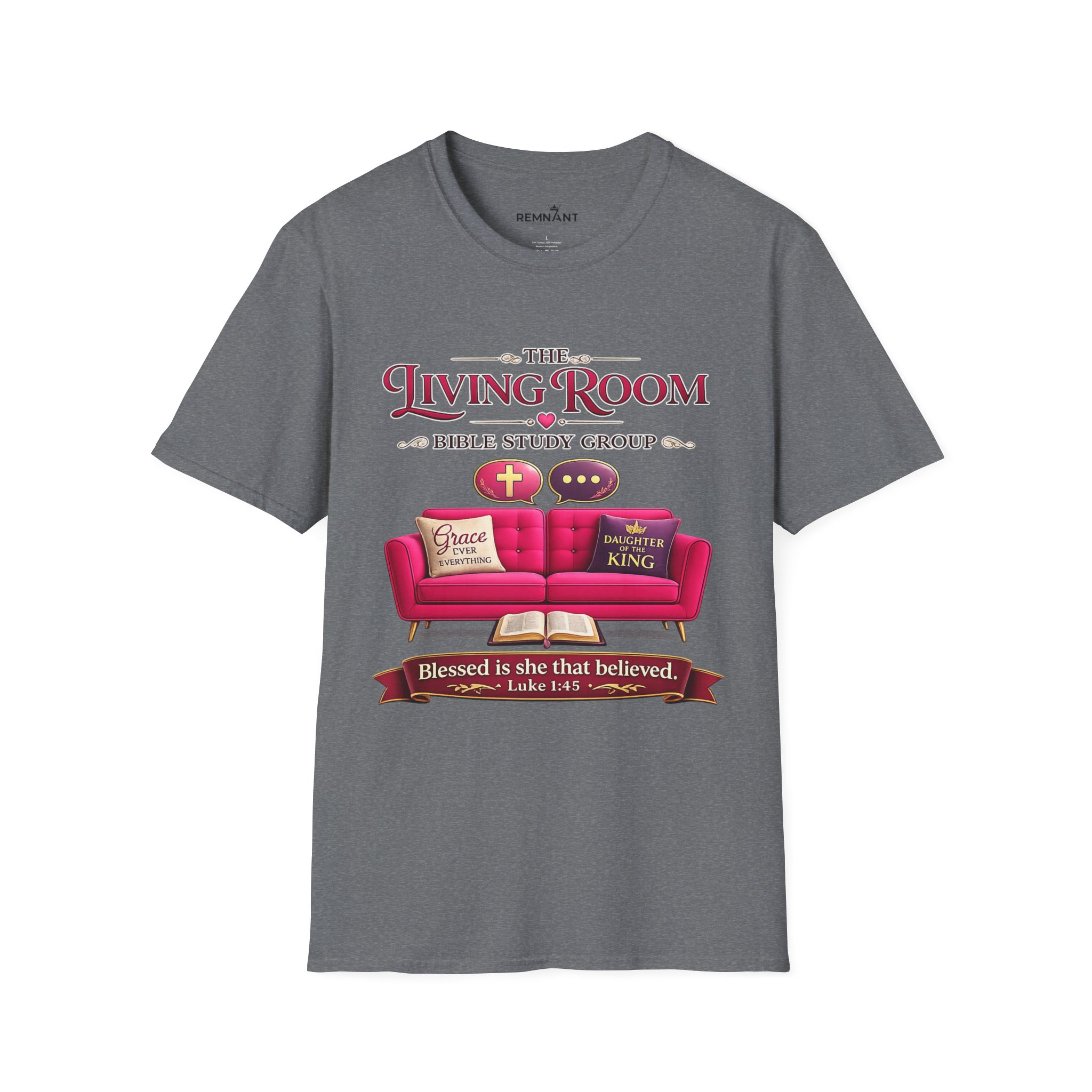 SHE BELIEVED - Living Room Bible Study Group T-Shirt - Image 34