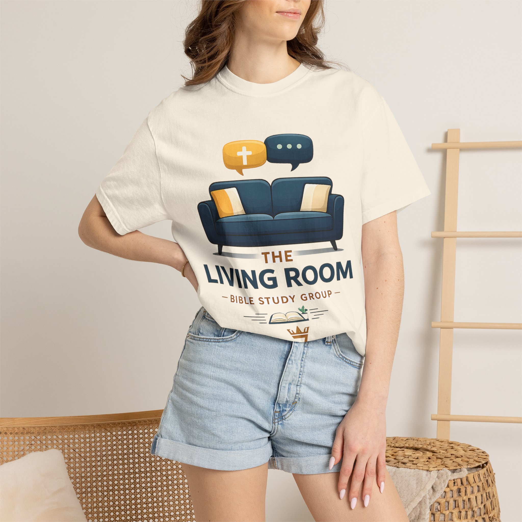 Bible Study T‑Shirt — The Living Room Group Tee (Remnant) - Image 8