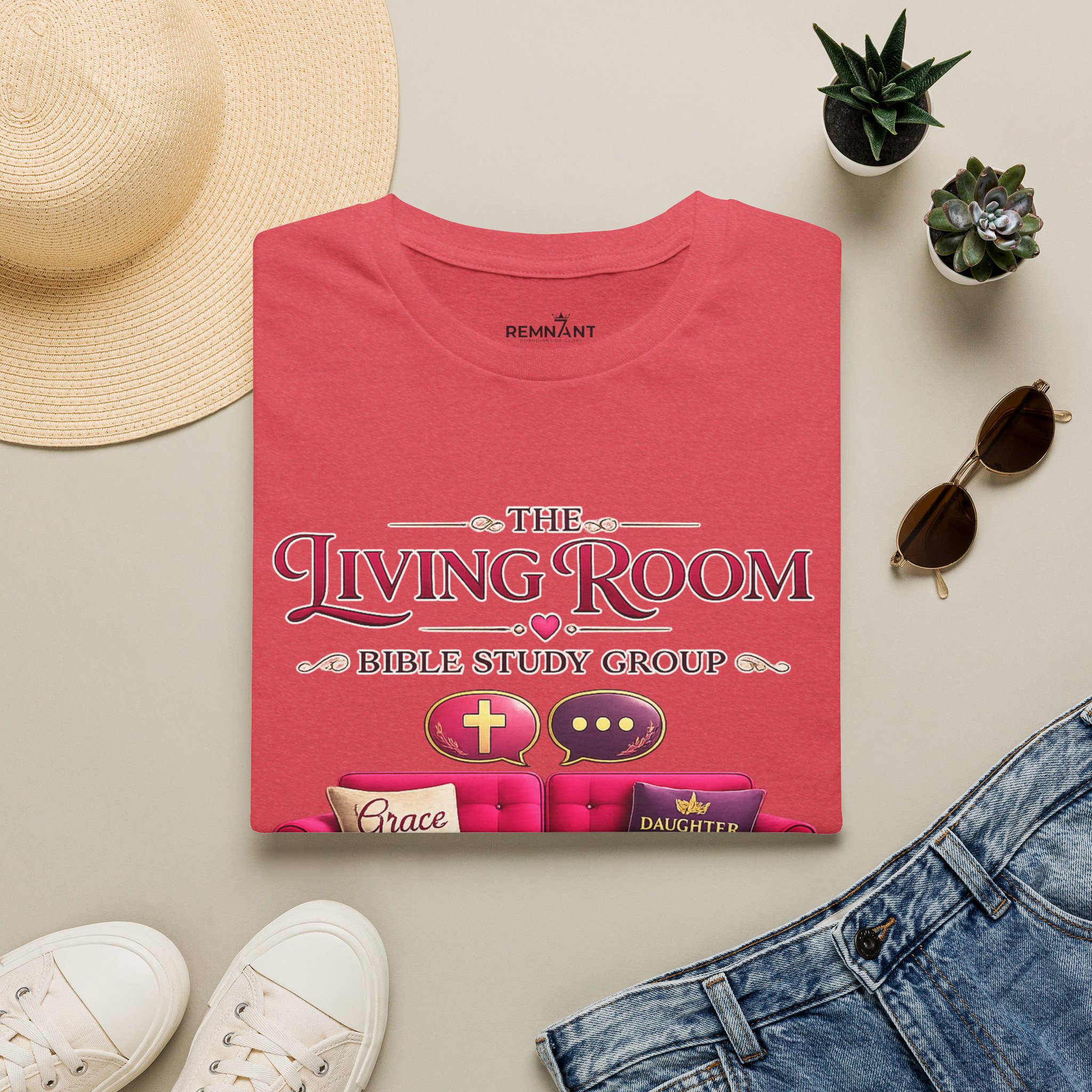 SHE BELIEVED - Living Room Bible Study Group T-Shirt - Image 82