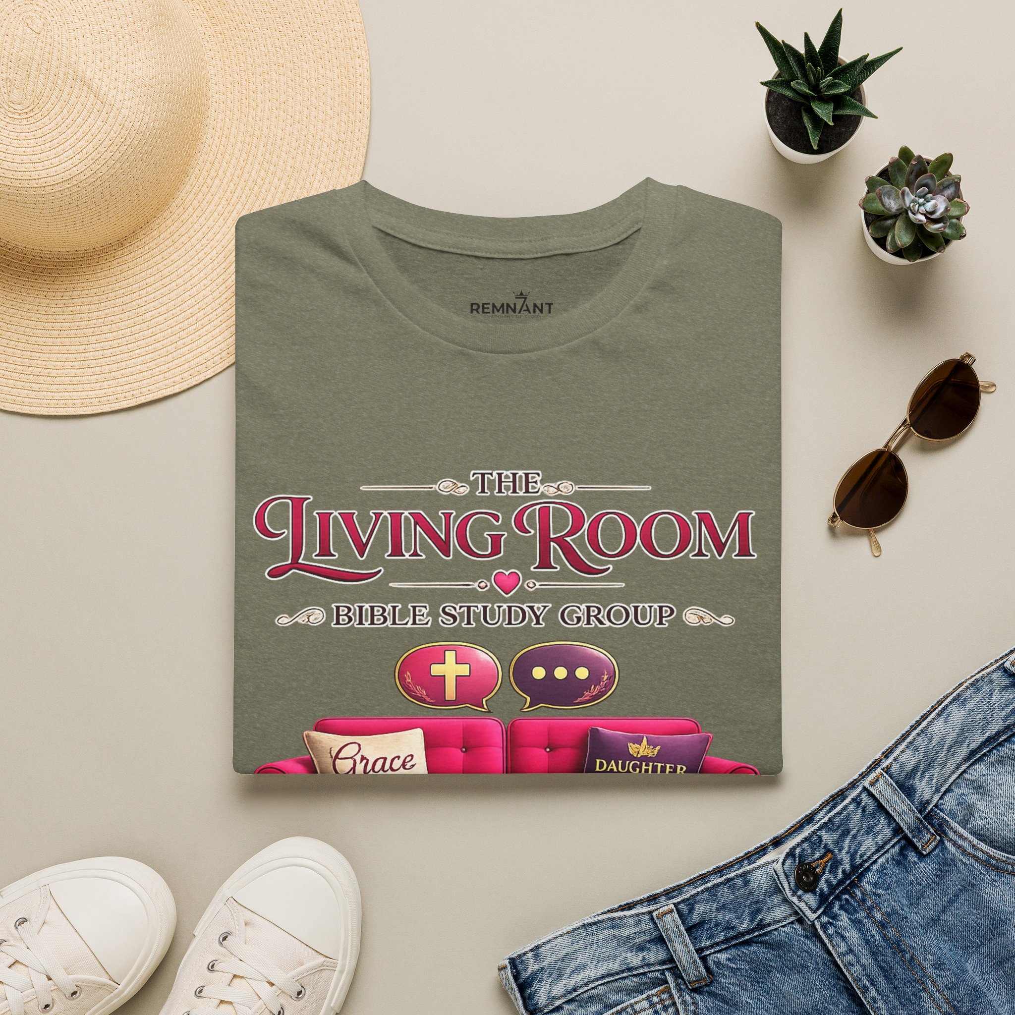 SHE BELIEVED - Living Room Bible Study Group T-Shirt - Image 28