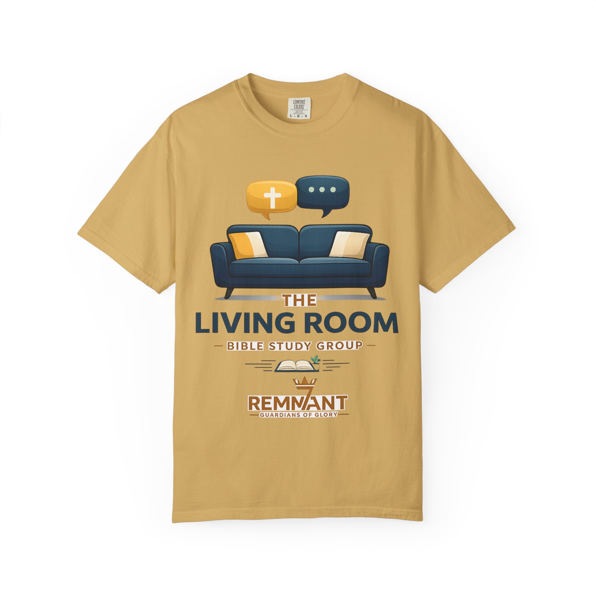 Bible Study T‑Shirt — The Living Room Group Tee (Remnant) - Image 9