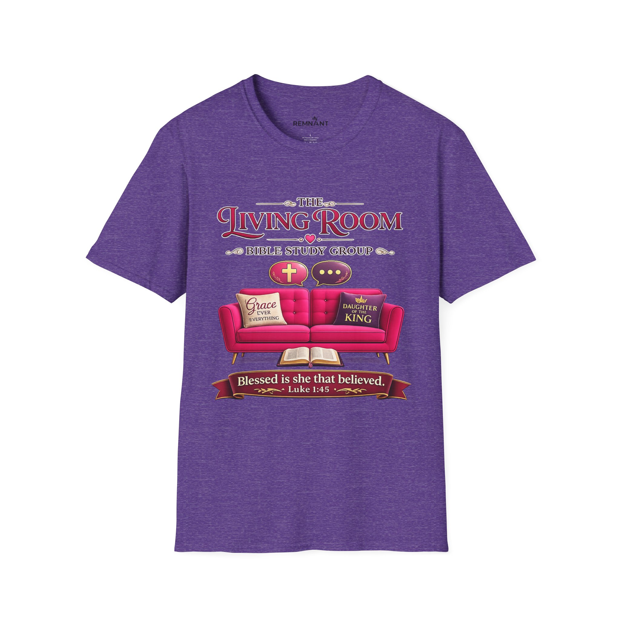 SHE BELIEVED - Living Room Bible Study Group T-Shirt - Image 68