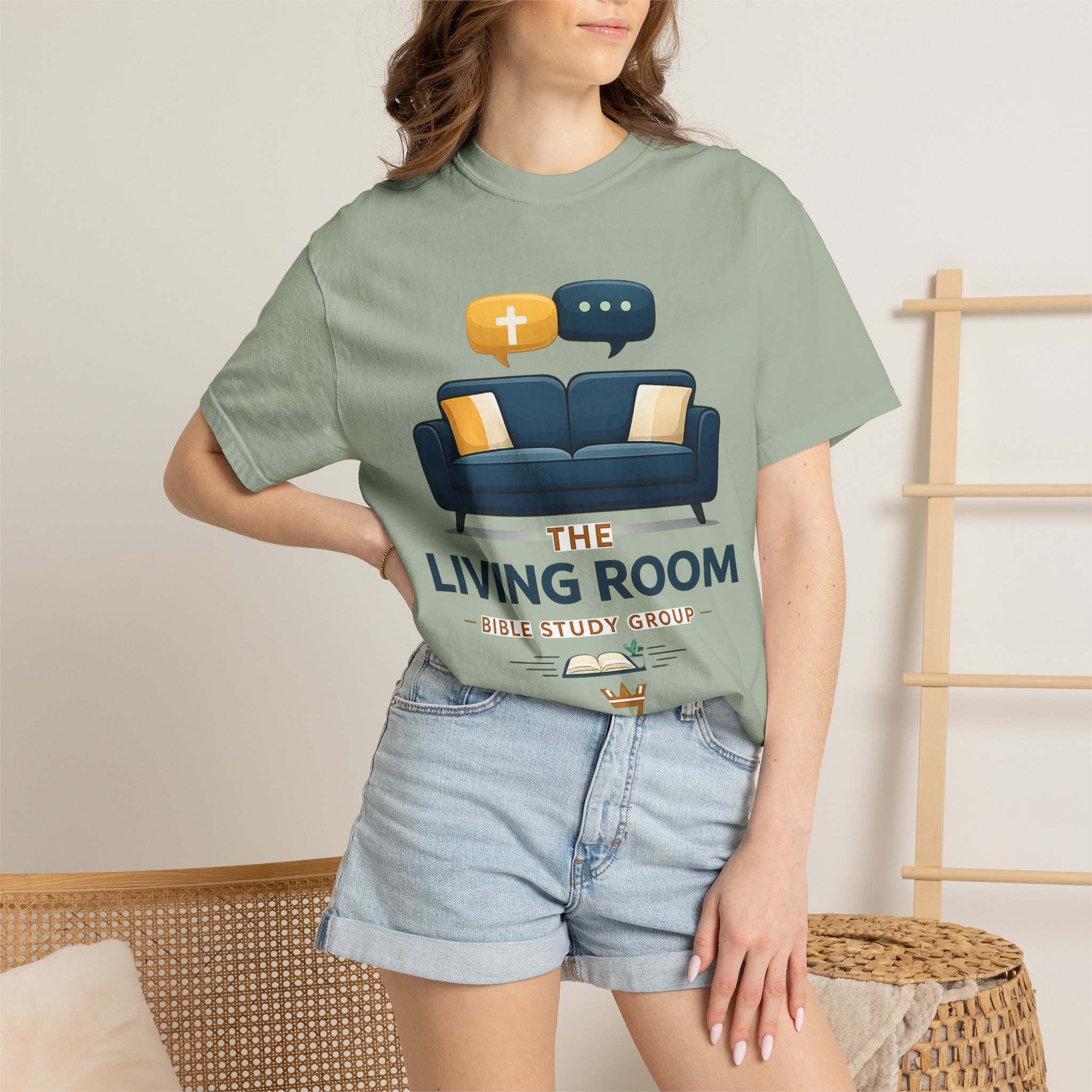 Bible Study T‑Shirt — The Living Room Group Tee (Remnant) - Image 28