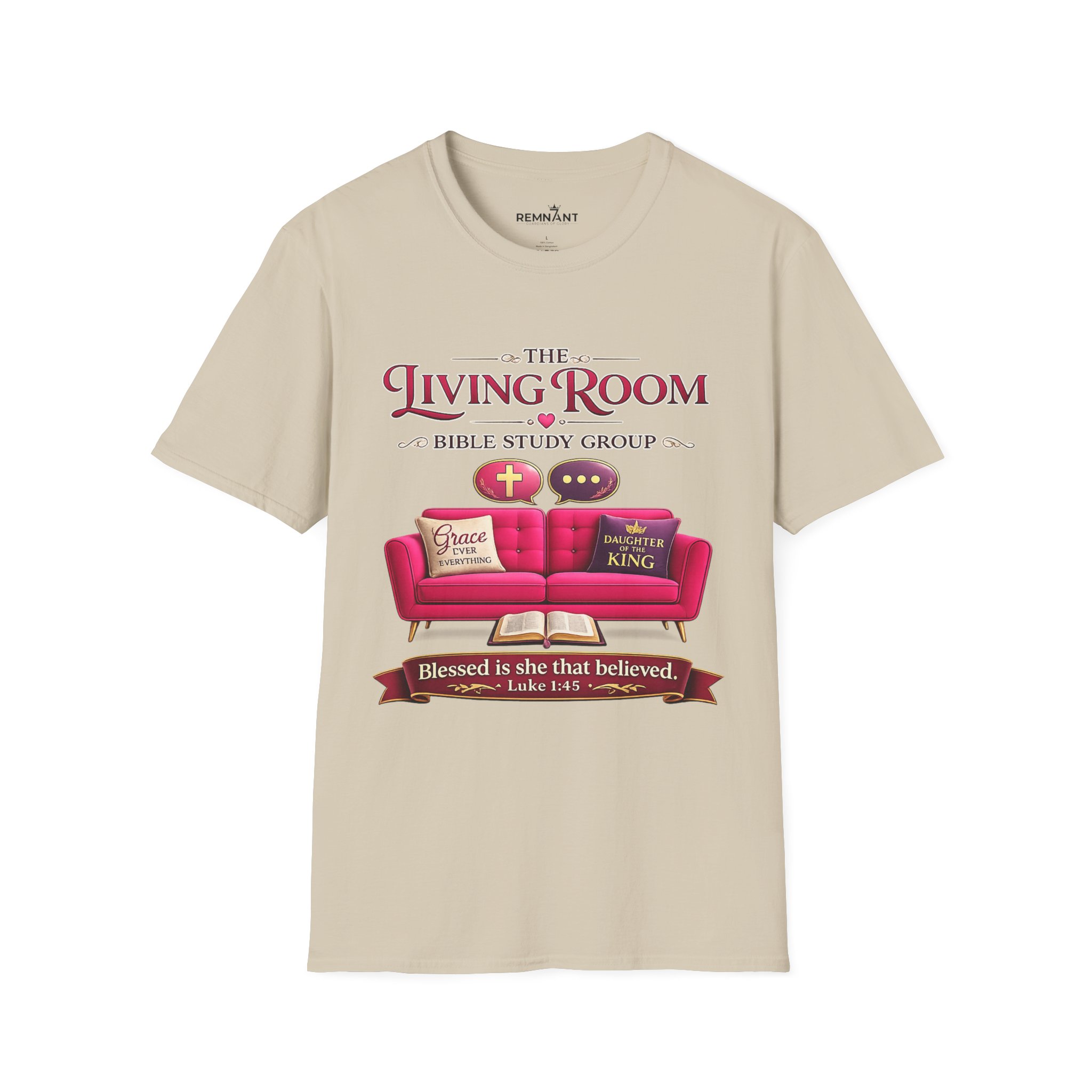 SHE BELIEVED - Living Room Bible Study Group T-Shirt - Image 10