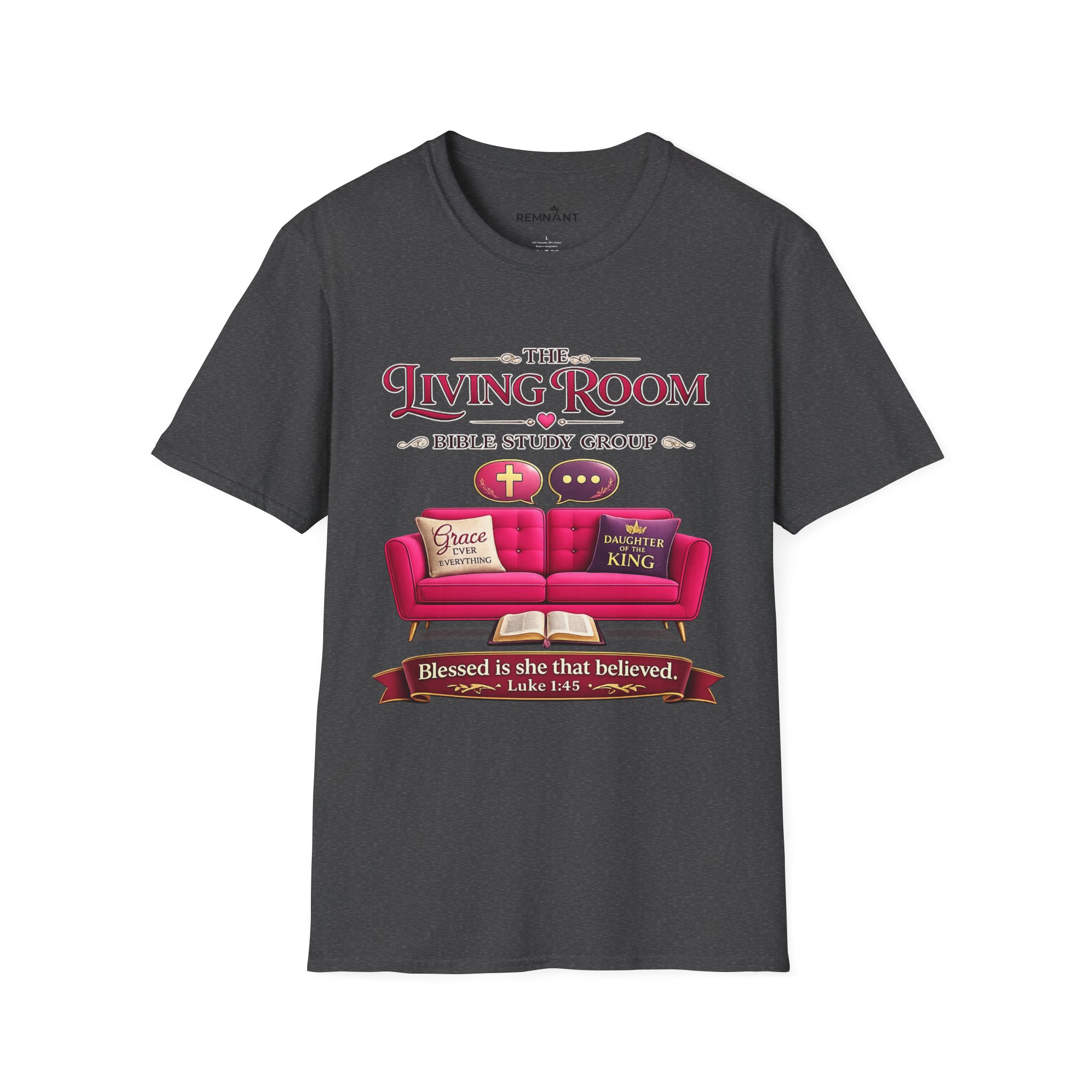 SHE BELIEVED - Living Room Bible Study Group T-Shirt - Image 46