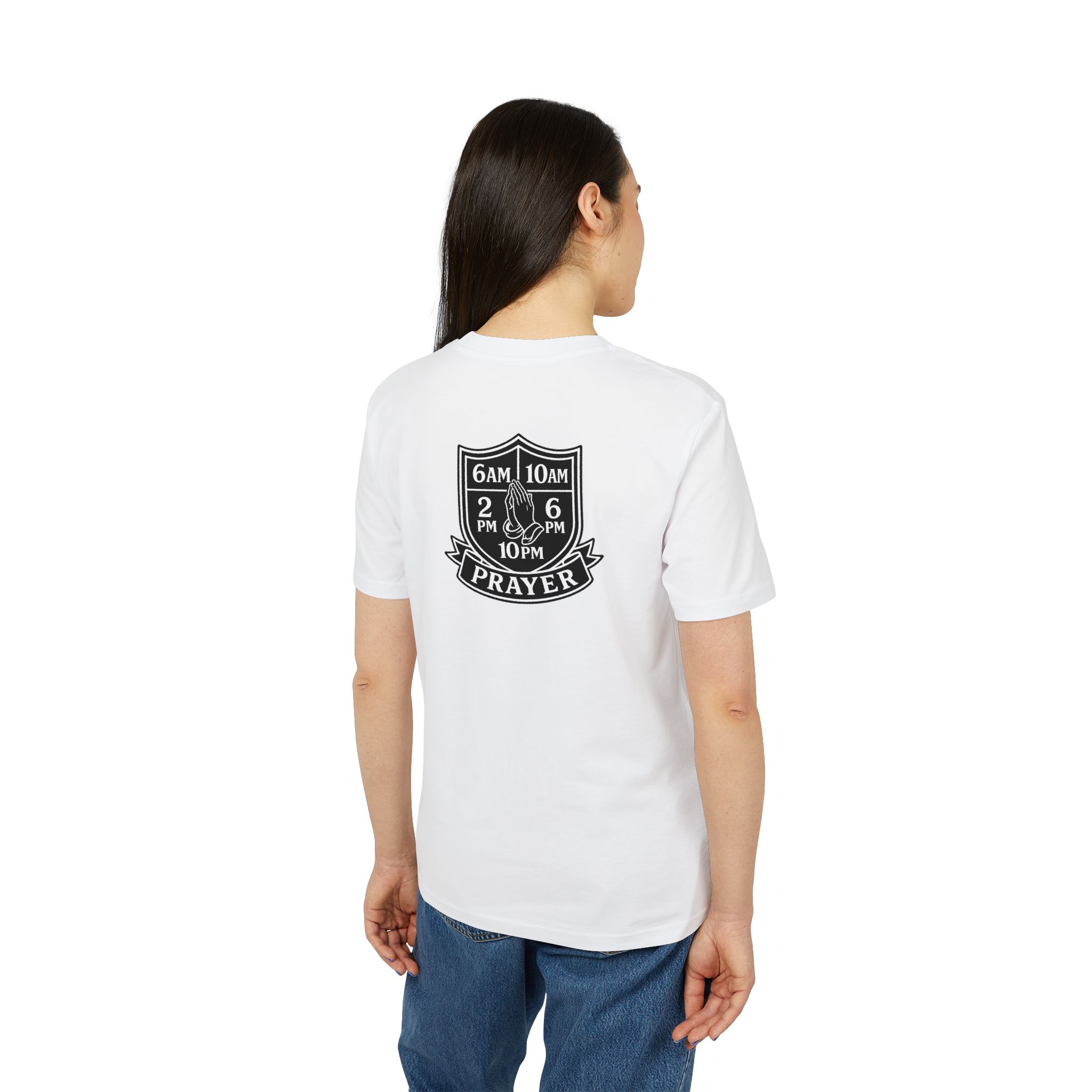 Prayer Times T-Shirt — Prayer Shield Design (6AM, 10AM, 2PM, 6PM, 10PM) - Image 4