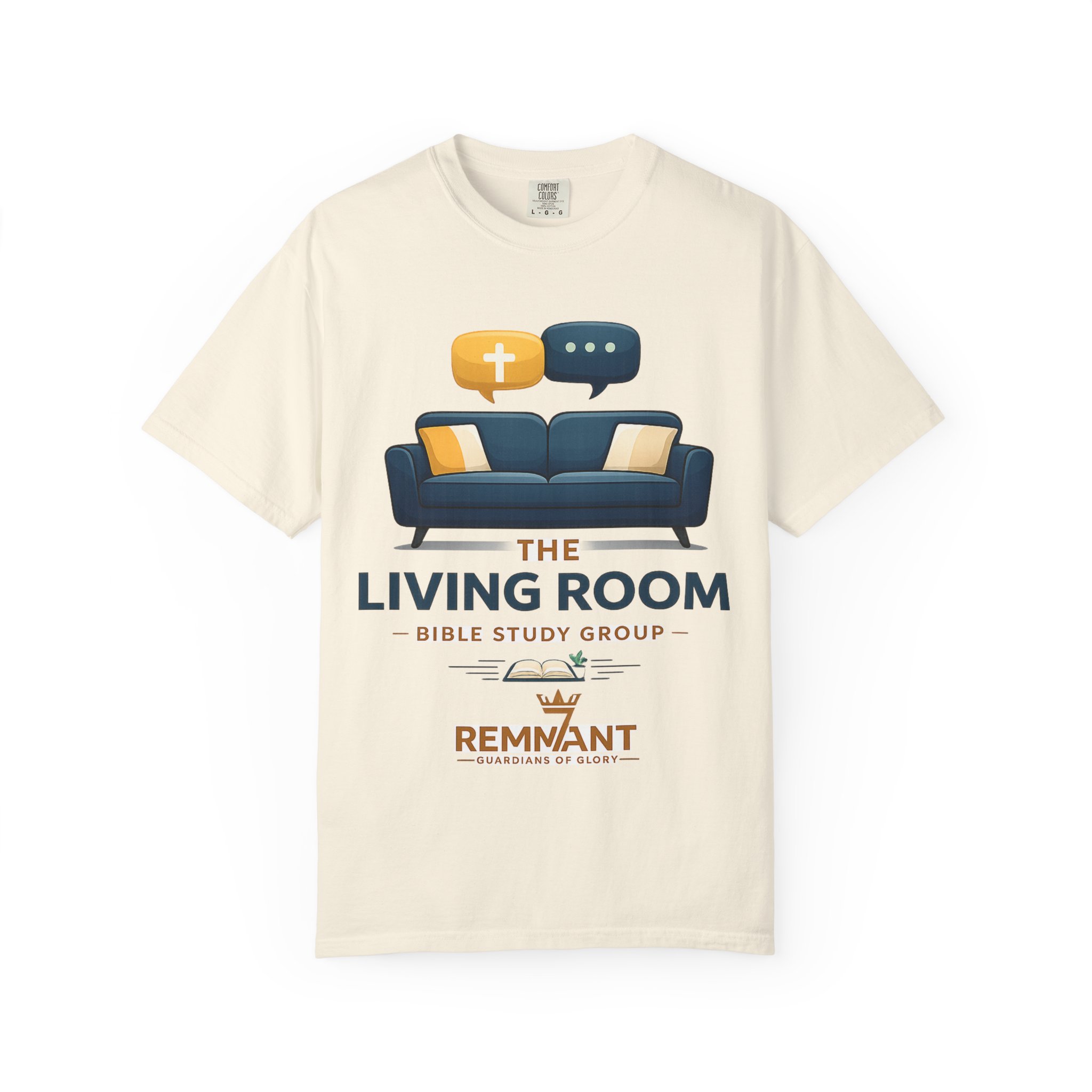 Bible Study T‑Shirt — The Living Room Group Tee (Remnant) - Image 5
