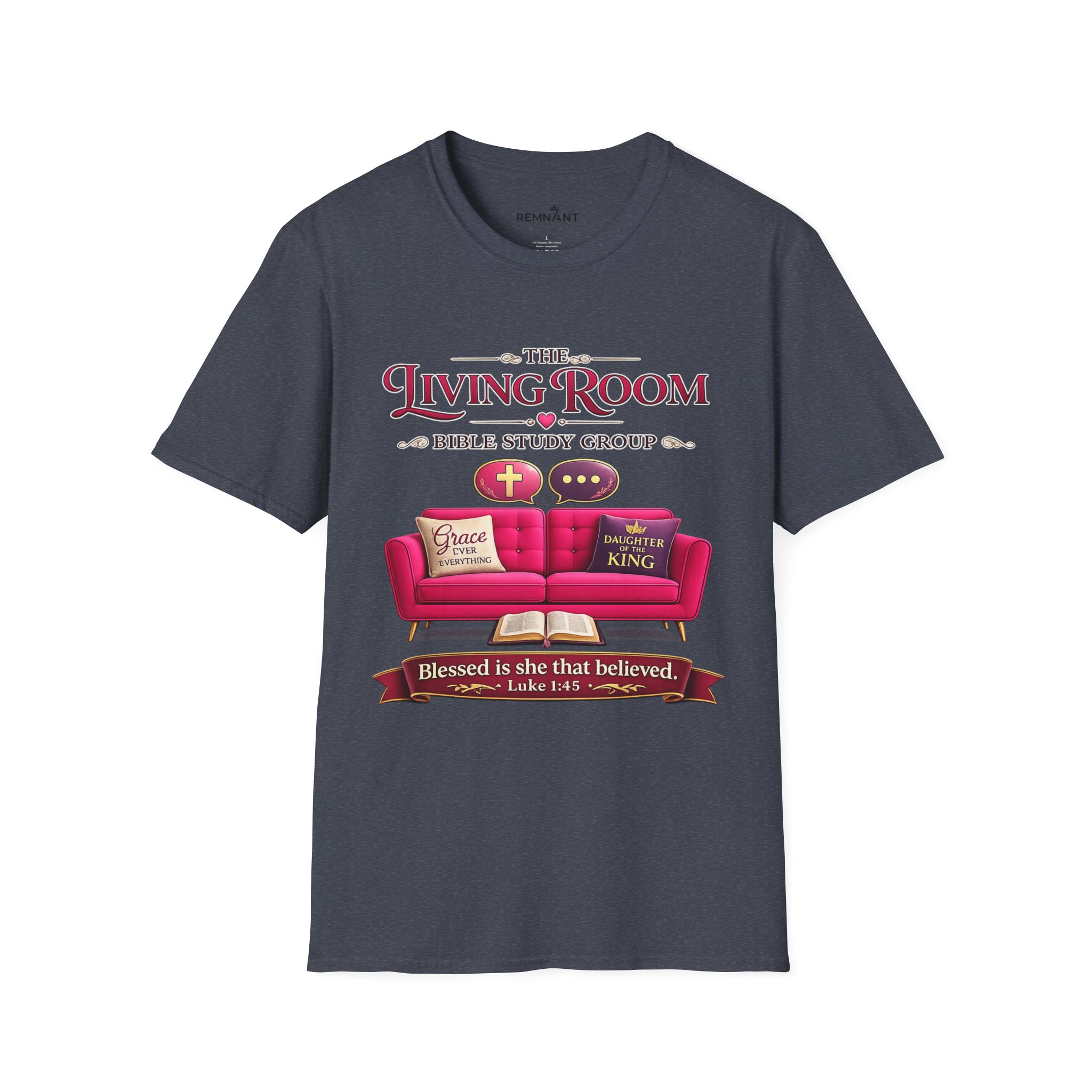 SHE BELIEVED - Living Room Bible Study Group T-Shirt - Image 64