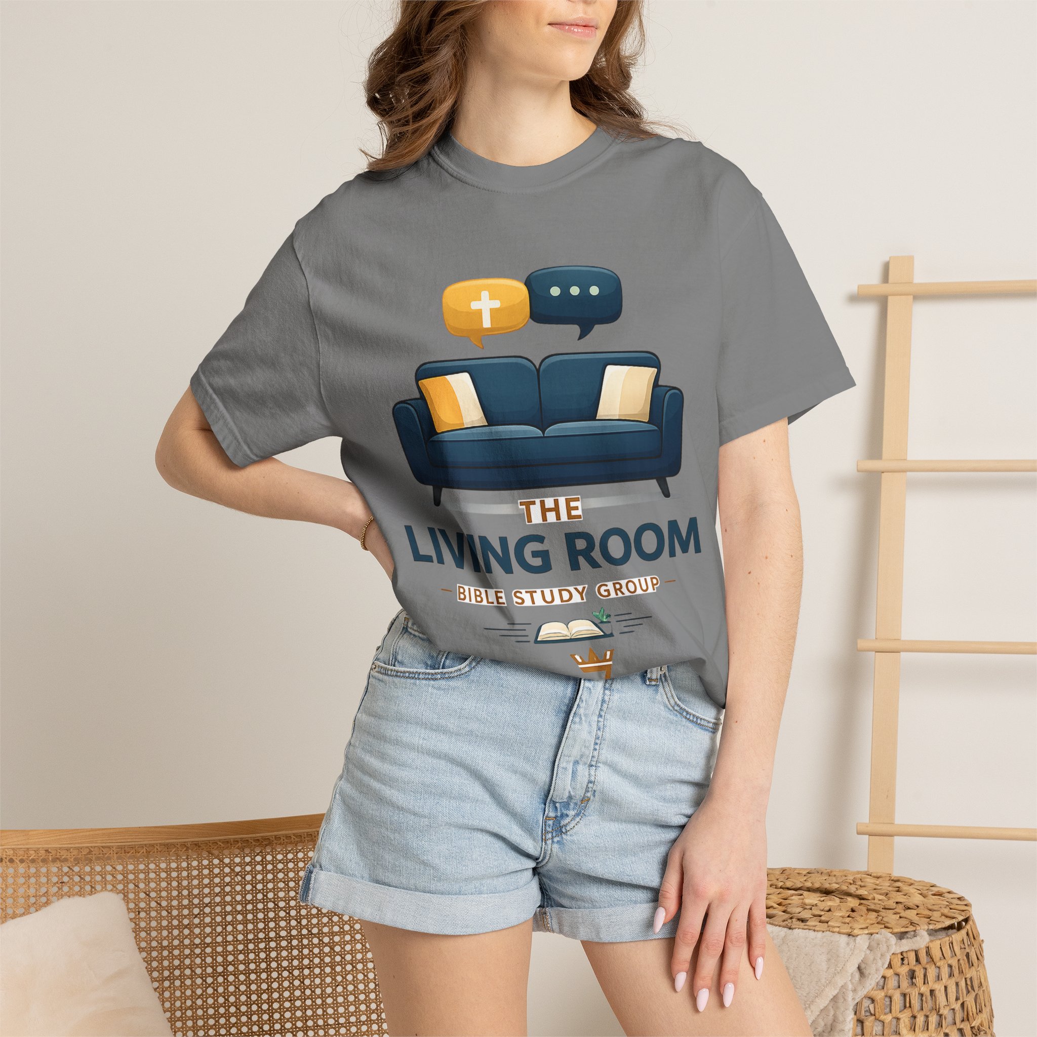 Bible Study T‑Shirt — The Living Room Group Tee (Remnant) - Image 24