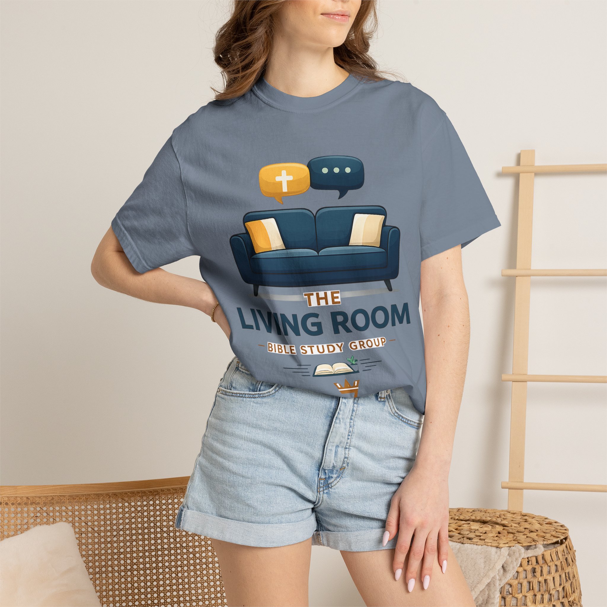 Bible Study T‑Shirt — The Living Room Group Tee (Remnant) - Image 36