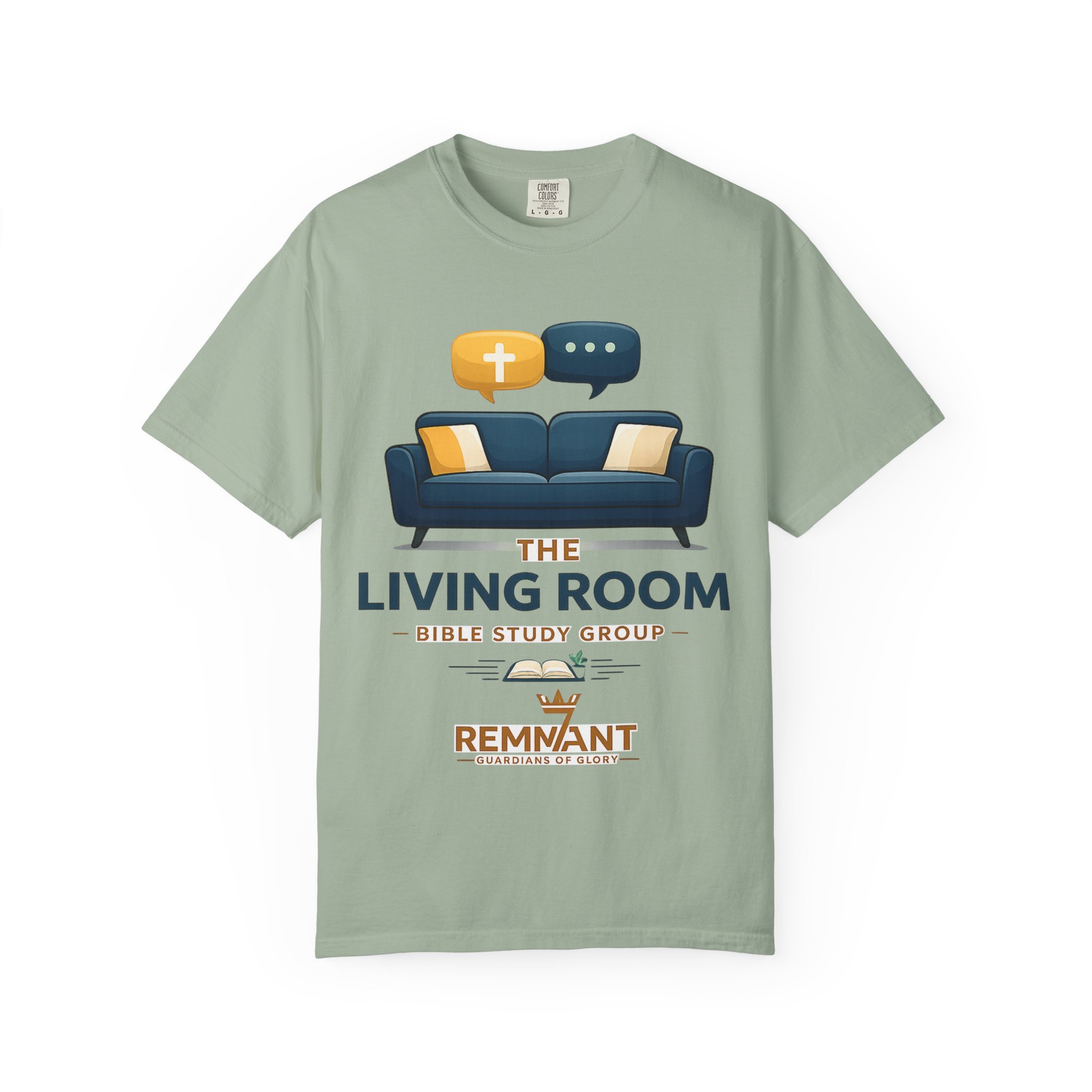 Bible Study T‑Shirt — The Living Room Group Tee (Remnant) - Image 25