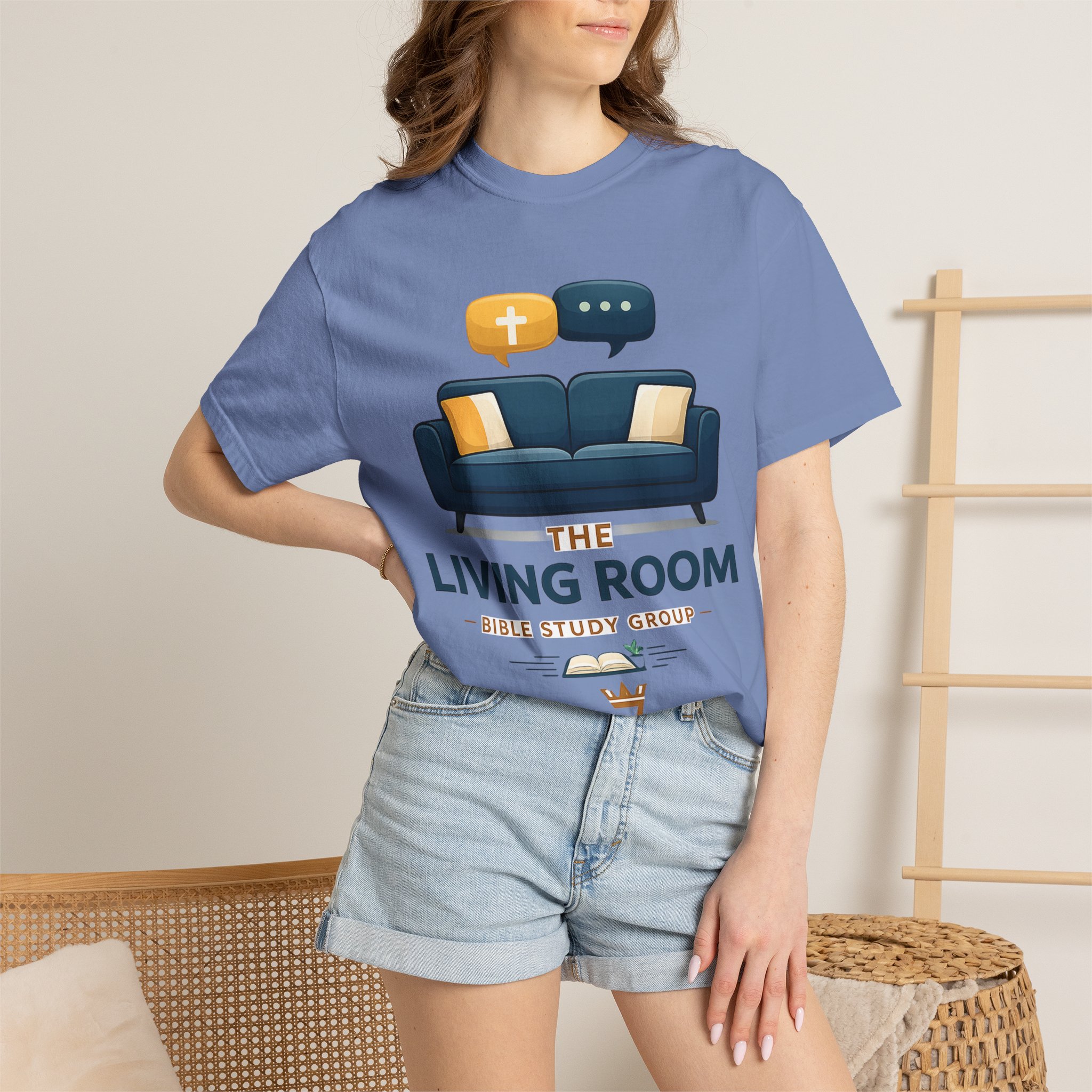 Bible Study T‑Shirt — The Living Room Group Tee (Remnant) - Image 32