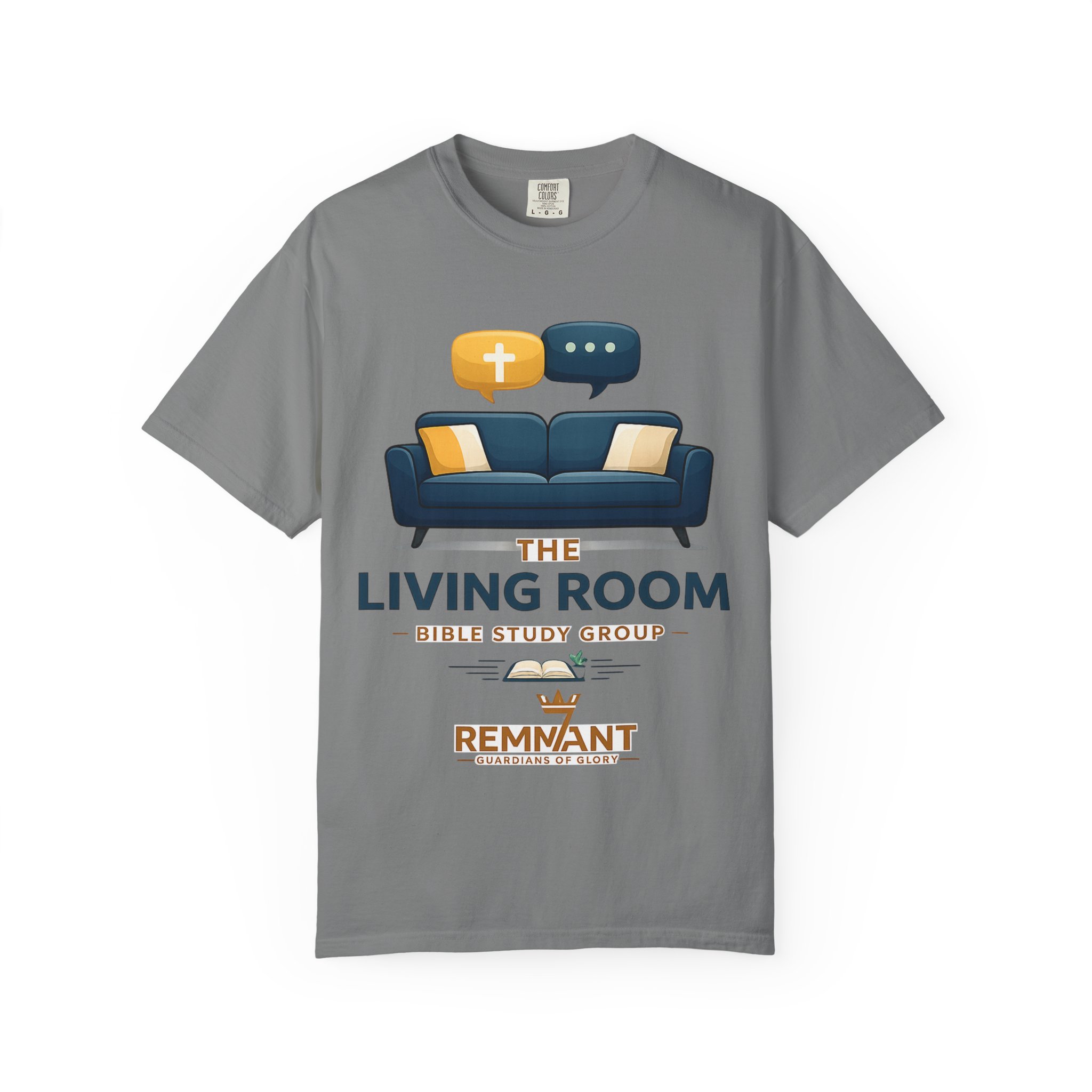 Bible Study T‑Shirt — The Living Room Group Tee (Remnant) - Image 21