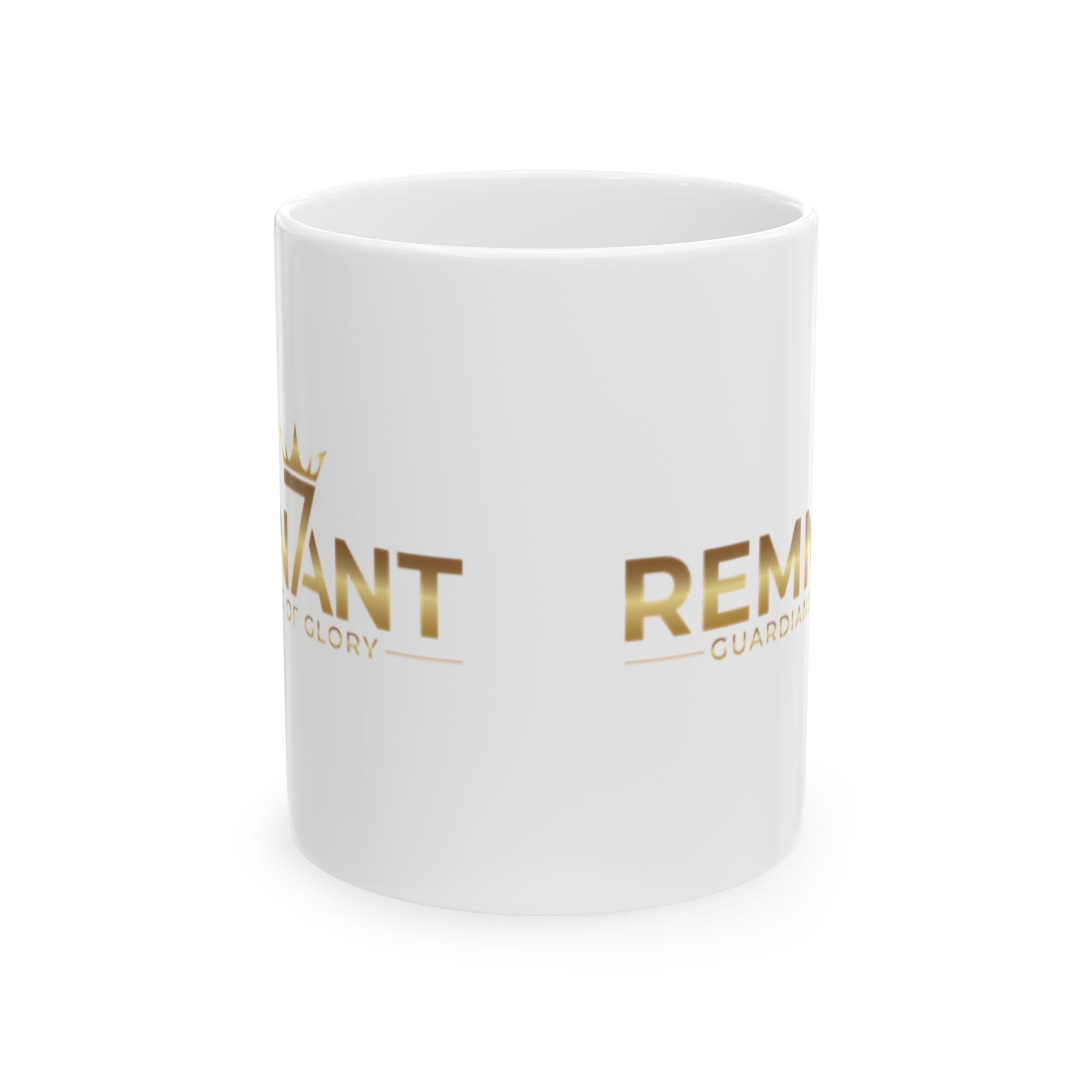 Remnant Gold Logo Ceramic Mug – 11oz & 15oz Coffee Cup